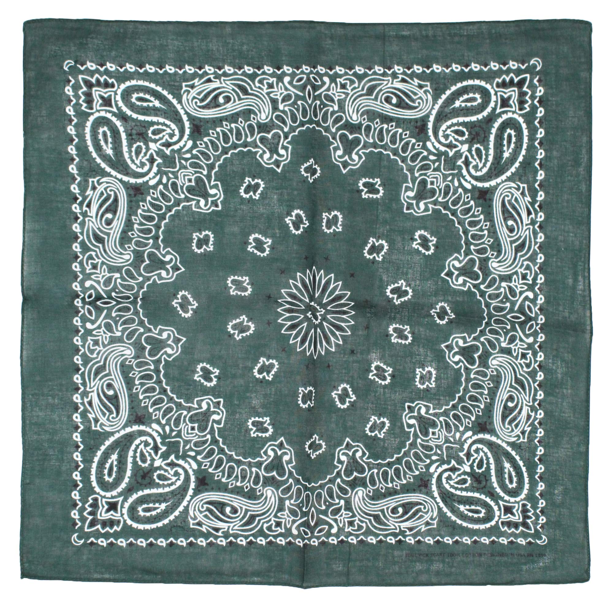 Zac's Alter Ego Alternative Retro Paisley Cotton Bandana/Neckerchief/Headtie/Face Mask