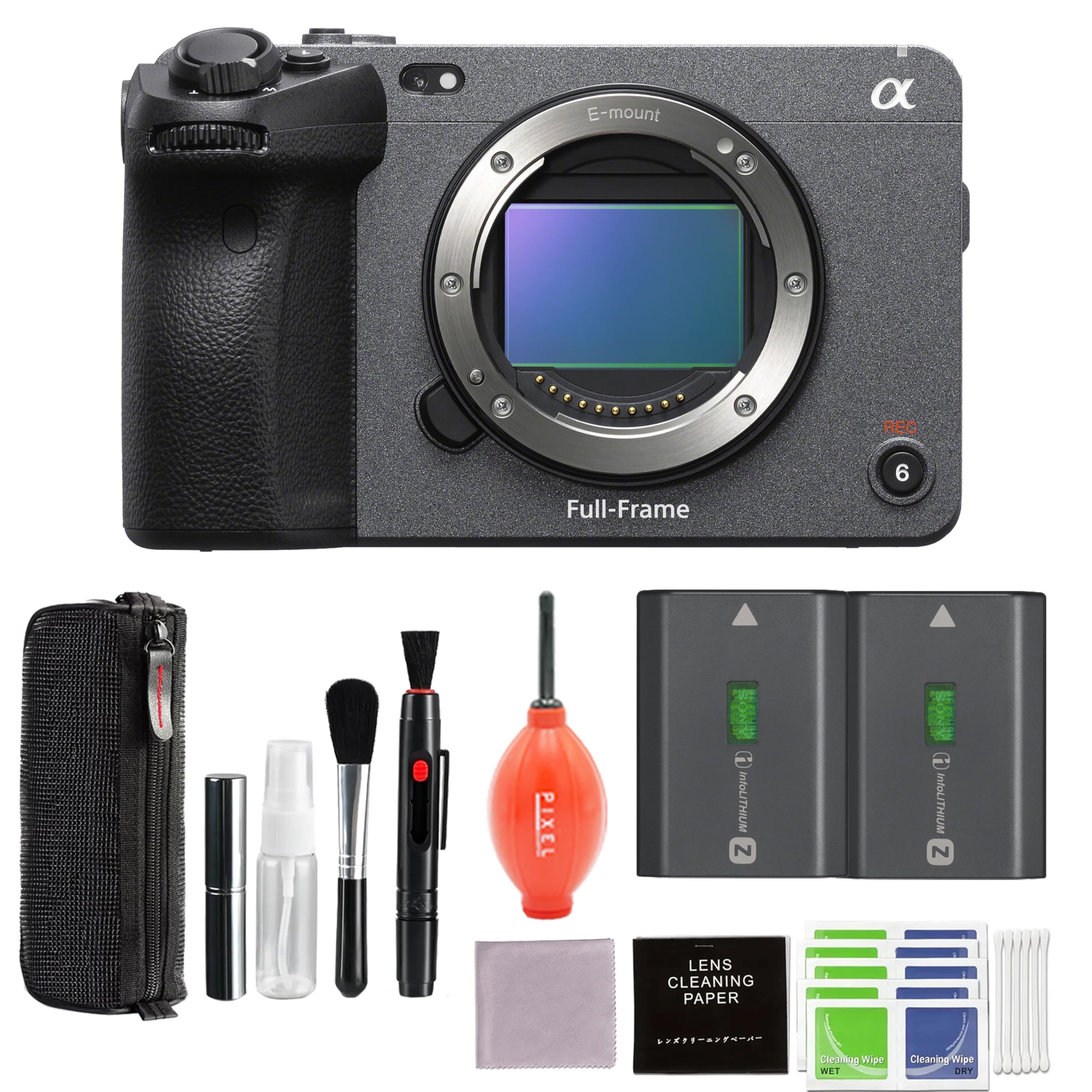 Sony FX3A Full-Frame Cinema Camera Bundle with Extra Battery + More Additional Accessories