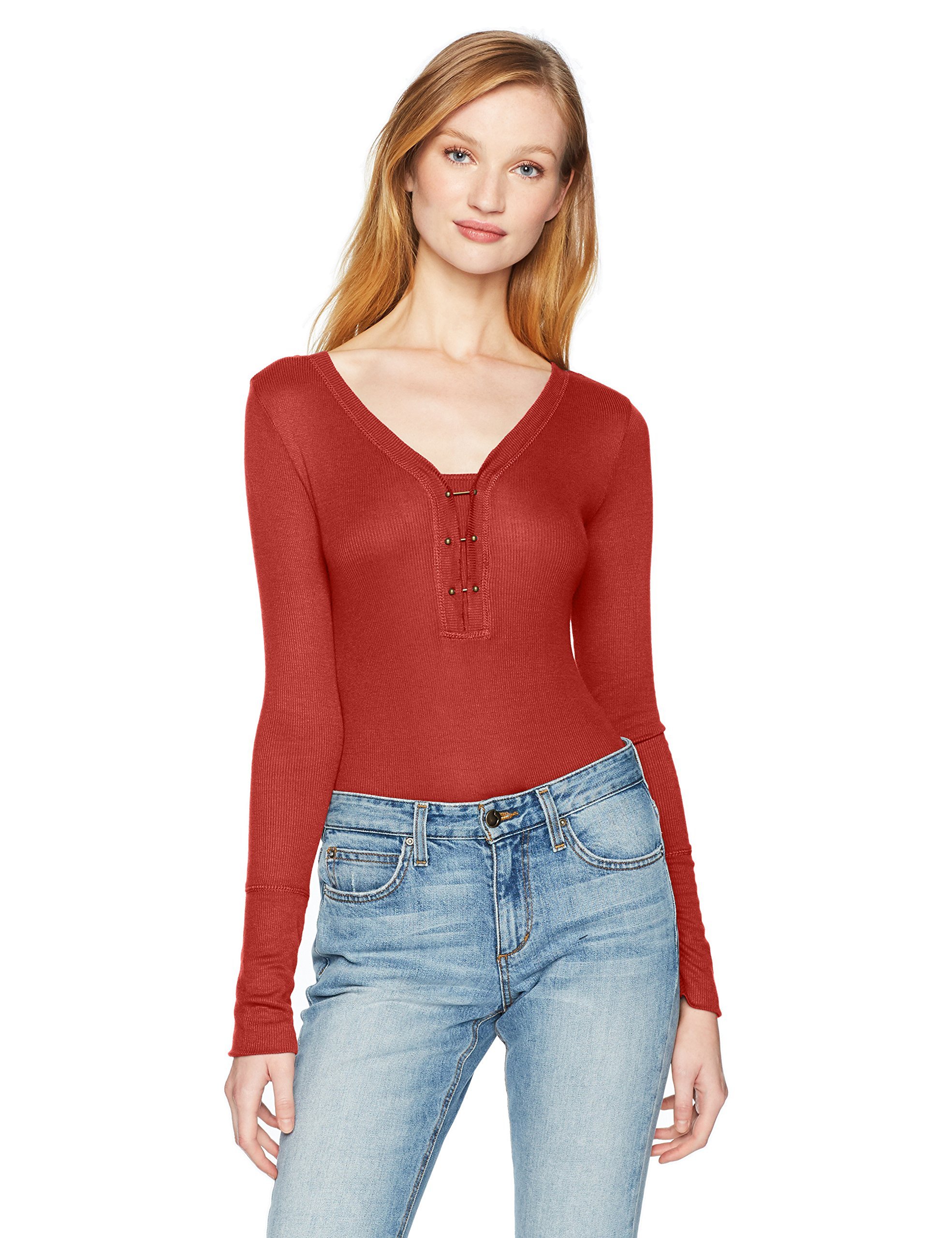 Women's Briana Henley Bodysuit-image-44