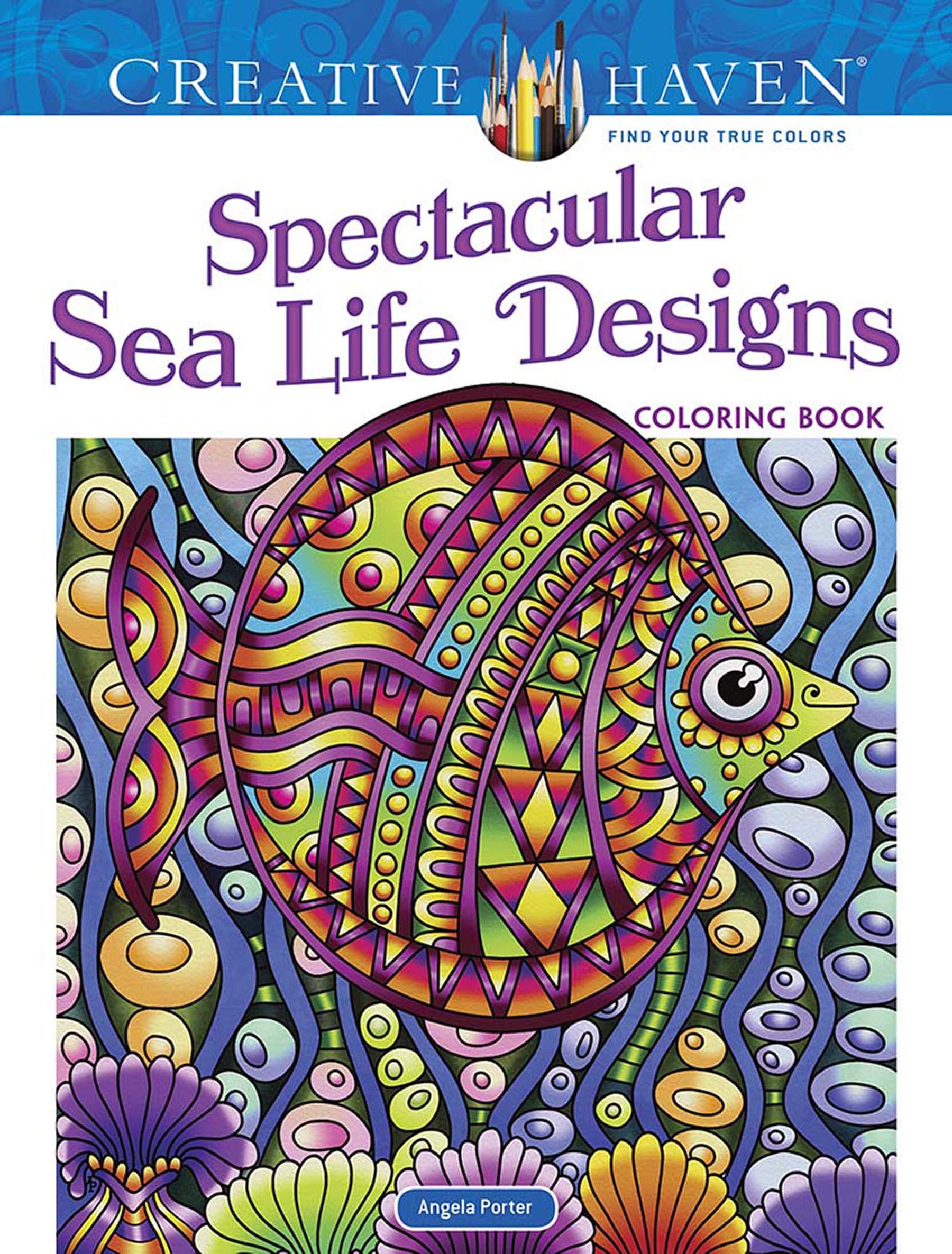 Creative Haven Spectacular Sea Life Designs Coloring Book Paperback – Illustrated, 31 July 2020
