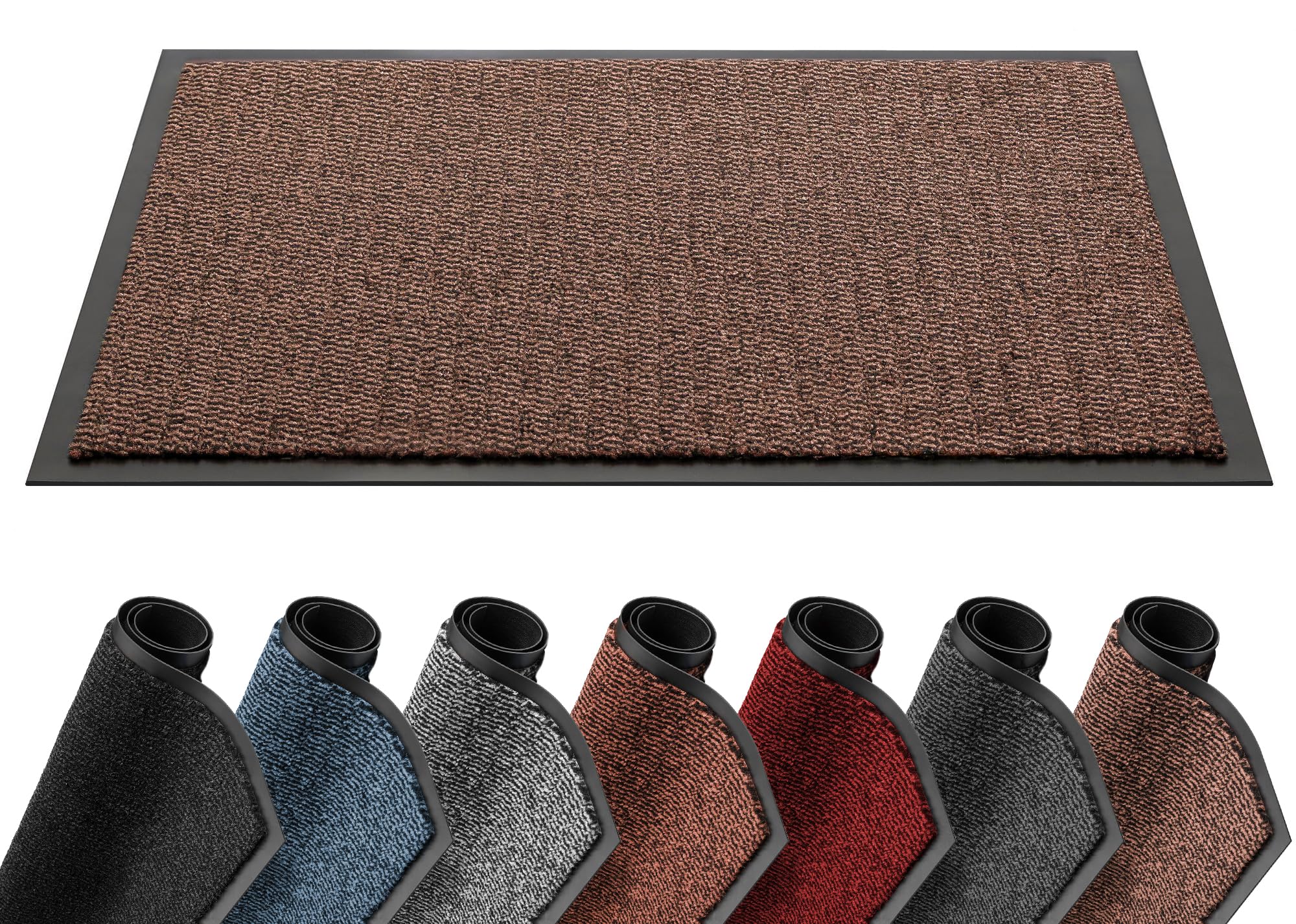 Lexell Door Mats Indoor Highly Absorbent Dirt Trapper - Heavy Duty Non Slip Rubber Back Washable Door Mat for Entrance, Kitchen, Outdoor Floor Mat — image 1