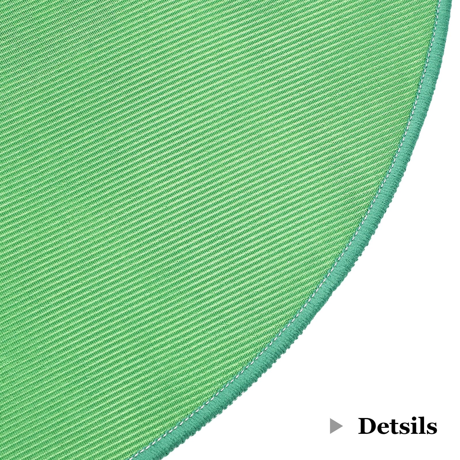 NOLITOY Tapete Redondo para Mesa de Mahjong de 78cm en Flannel Cristal Verde, Protector Fácil de Limpiar Adecuado para Jugar Cartas y Eventos Sociales