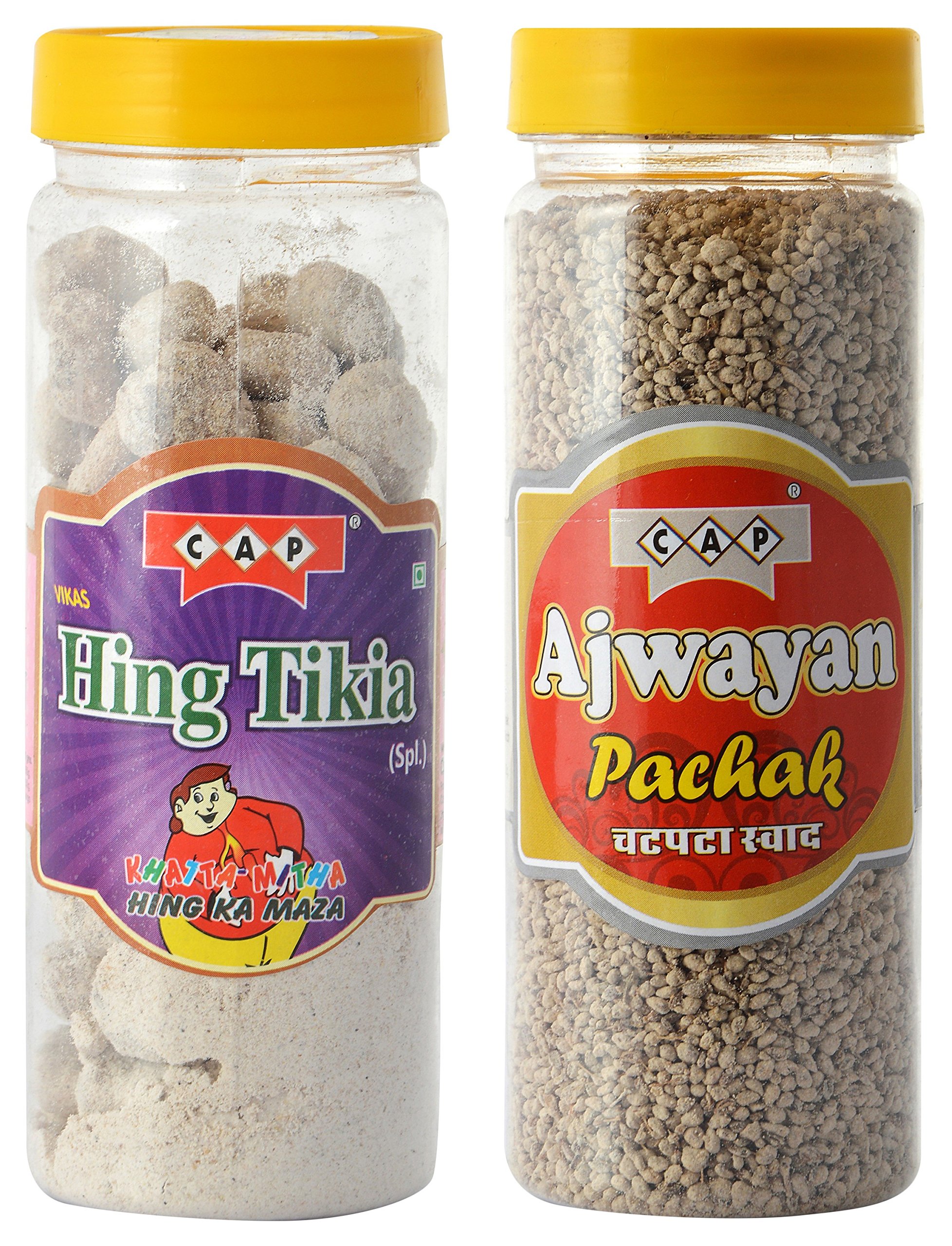 cap Hing Tikia Peda & Ajwain Pachak Tasty Healthy Ayurvedic Churan Combo - 190 Grams Each (Pack of 2) (B078N82C87) Amazon Price History, Amazon Price Tracker