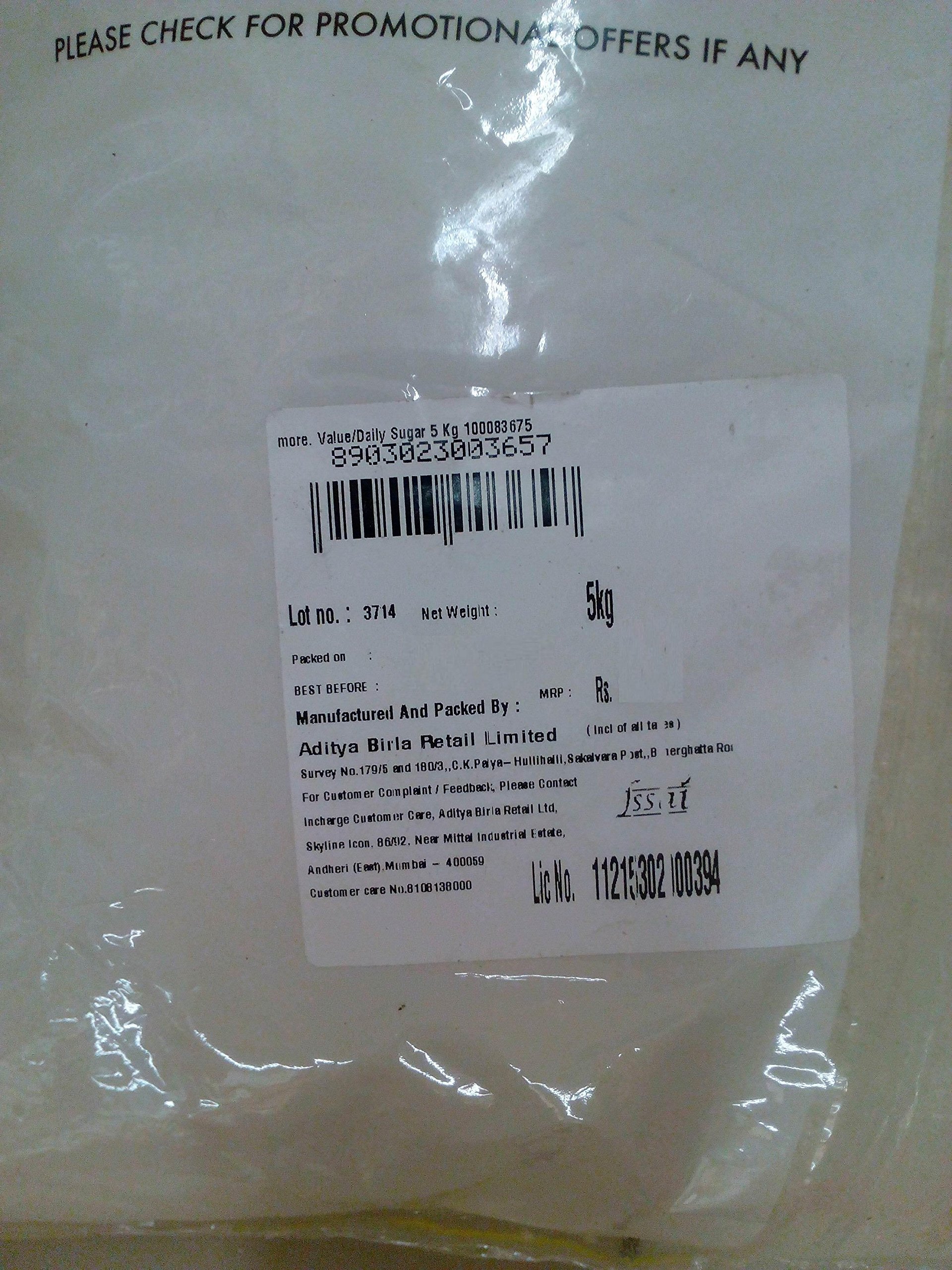 More Value Daily Sugar, 5kg Pack - Image 3 thumbnail