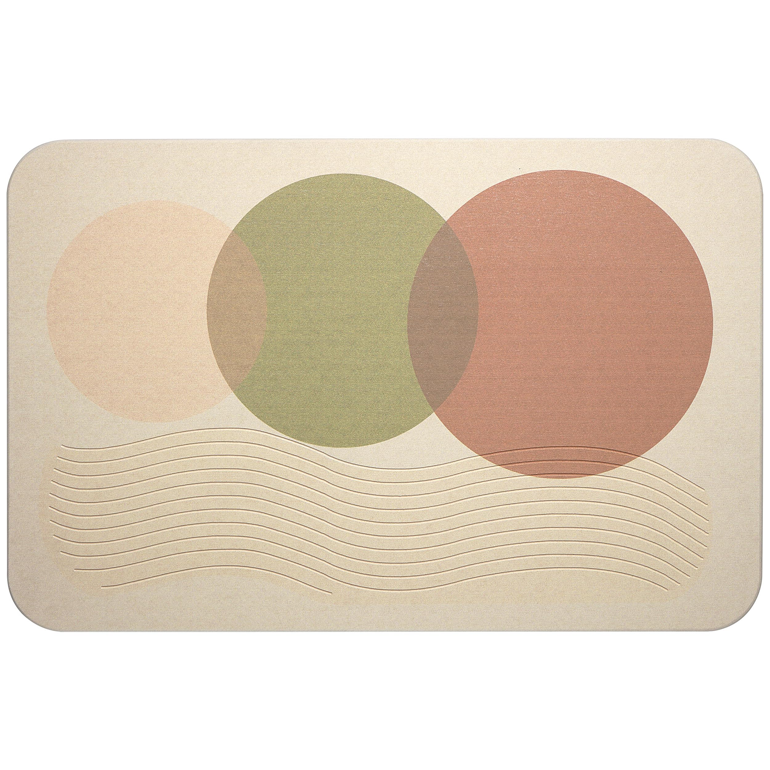 PIPISS HOME Alfombra diatomita baño 60x40 cm – Piedra Mineral Natural – Secado instantáneo e higiene Diaria – para Salida de Ducha y bañera