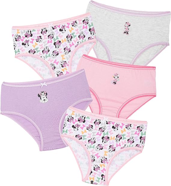 Disney Girls Underwear, Minnie Mouse Baby Pants, 100 Cotton Briefs