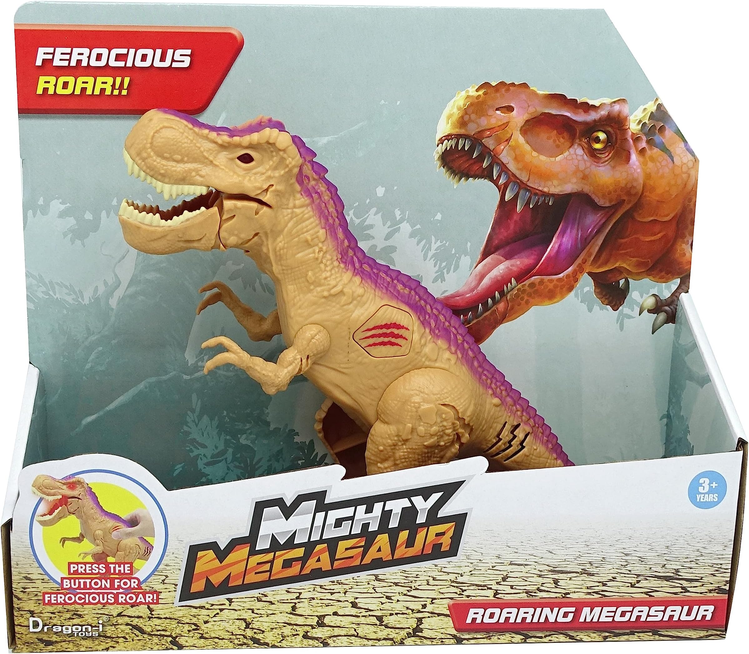 Dinosaur Roaring Trex,Action Figure, Brown
