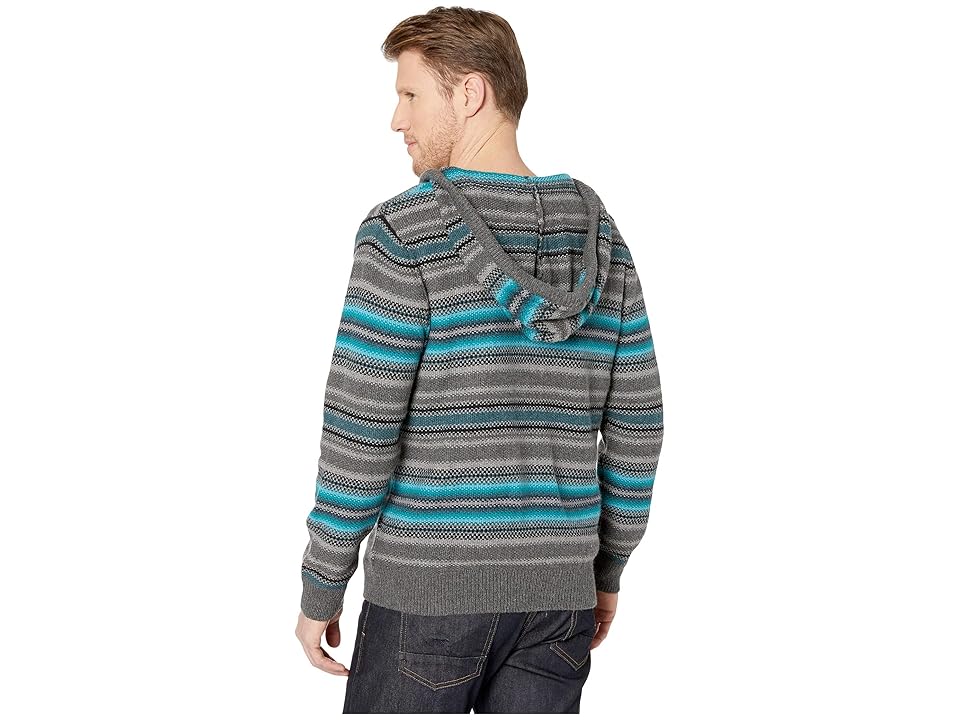 

Pendleton Serape Stripe Hooded Sweater (Blue/Grey Stripe) Men's Sweater
