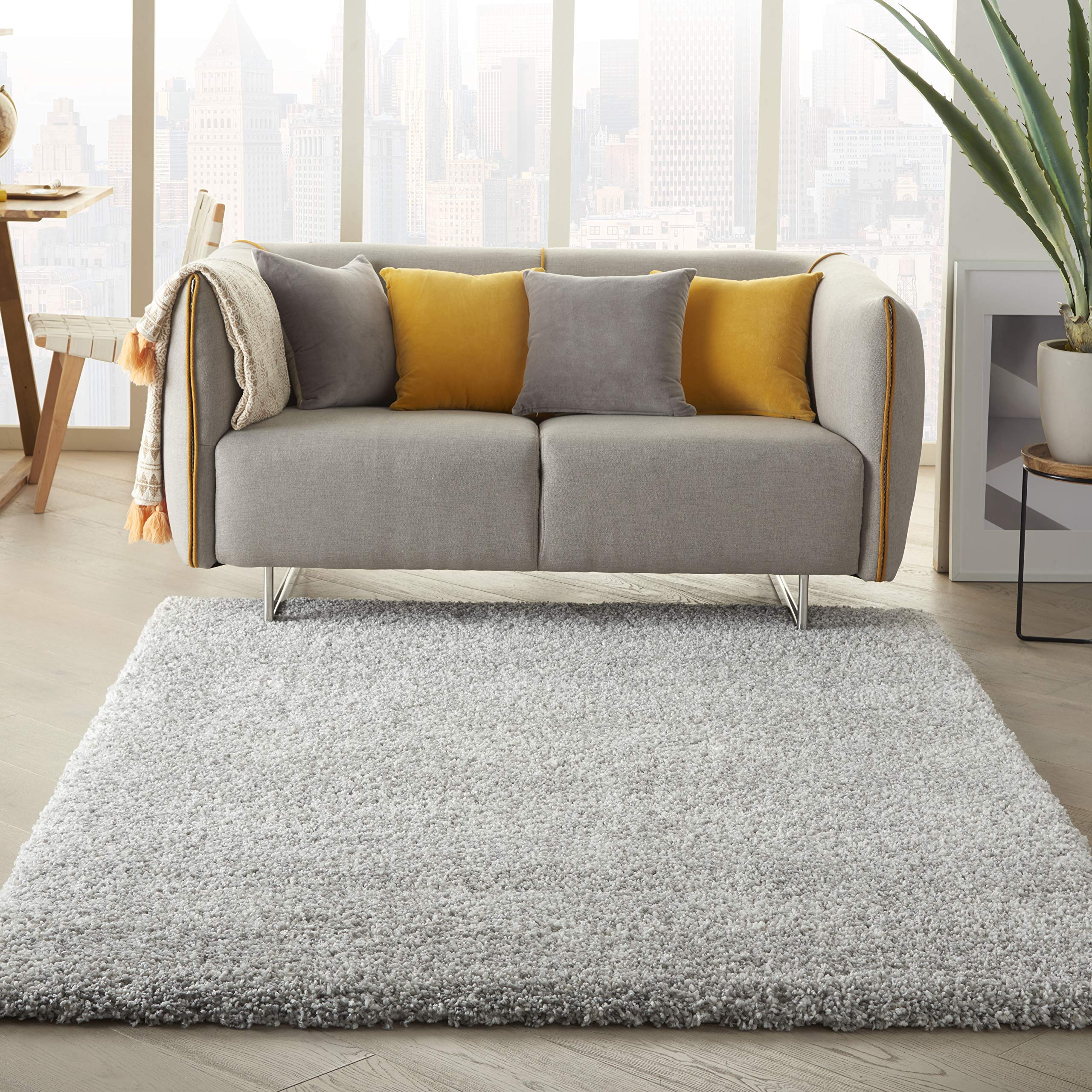 Nourison Ashland 5' x 7' Area Rug, 5'3" x 7'3", Marble White