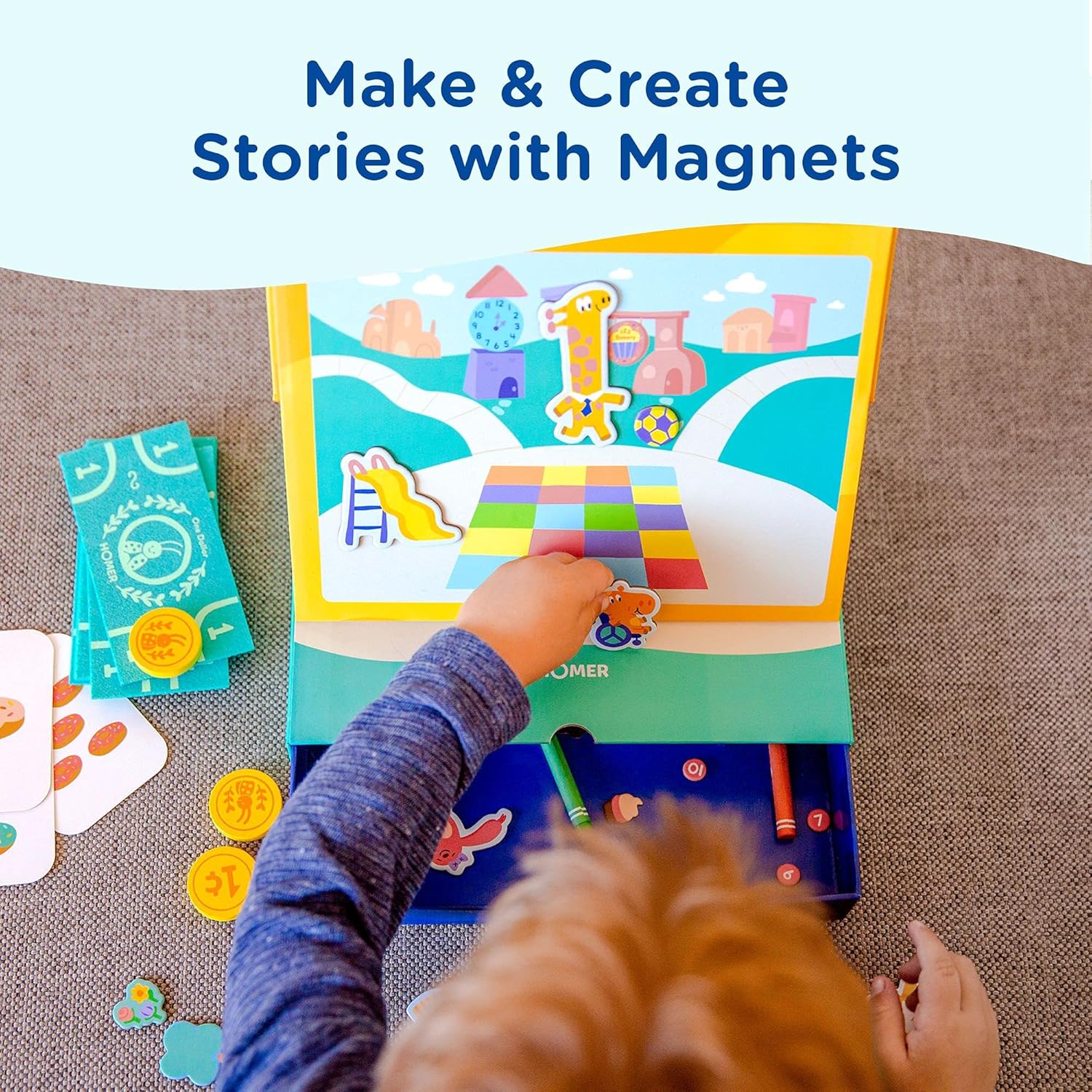 HOMER Electronic Learning & Education Toys - Learn & Grow App Plus 3 Activity Kits, Includes Letters, Numbers & Feelings - Your Child's Learning Journey - Preschool Starter Kit, Kids Age 3-6 : Toys & Games