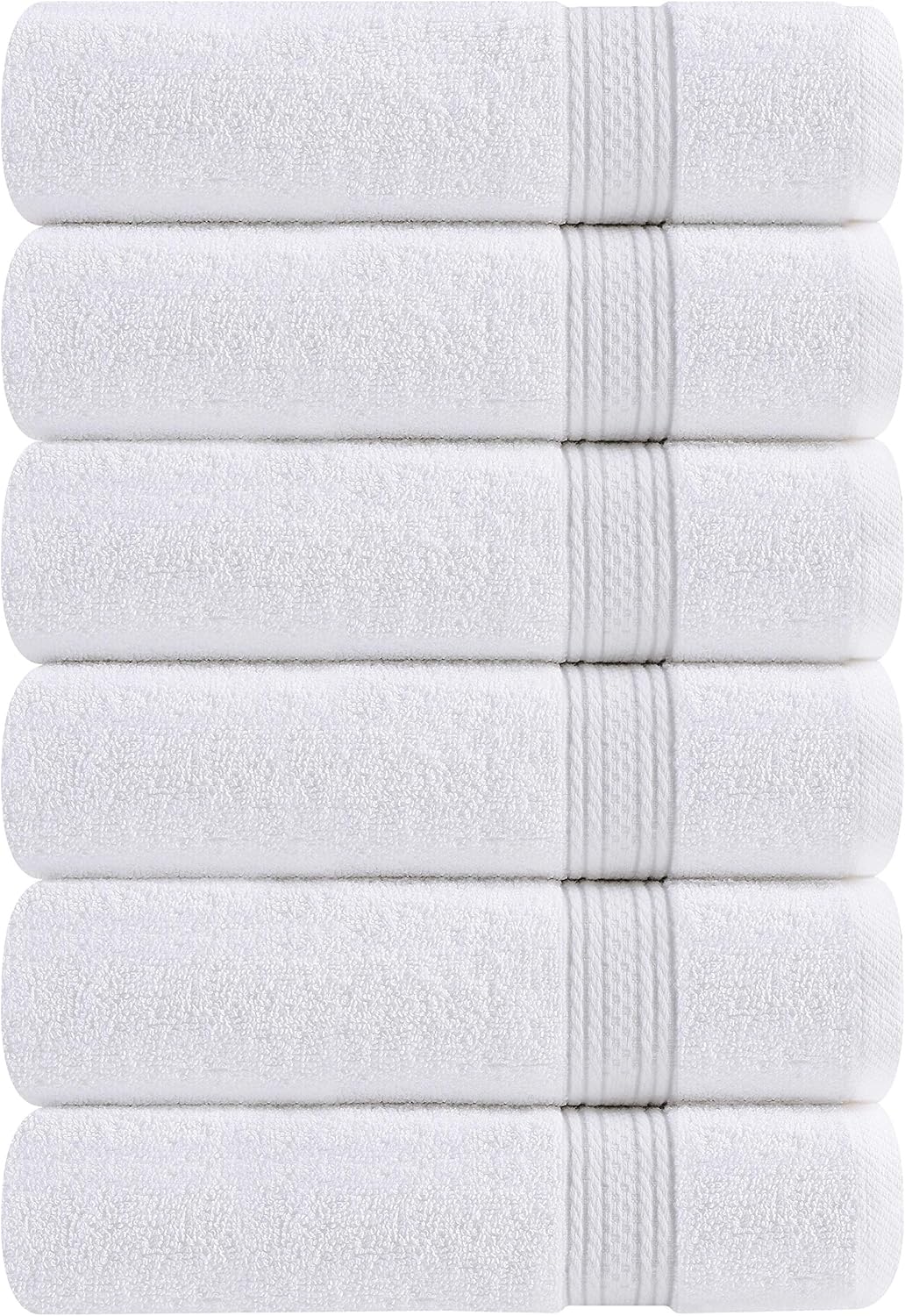 Utopia Towels Premium White Hand Towels - 100% Combed Ring Spun Cotton, Ultra Soft and Highly Absorbent, 600 GSM Extra Large Hand Towels 16 x 28 inches, Hotel & Spa Quality Hand Towels (6-Pack): Home & Kitchen