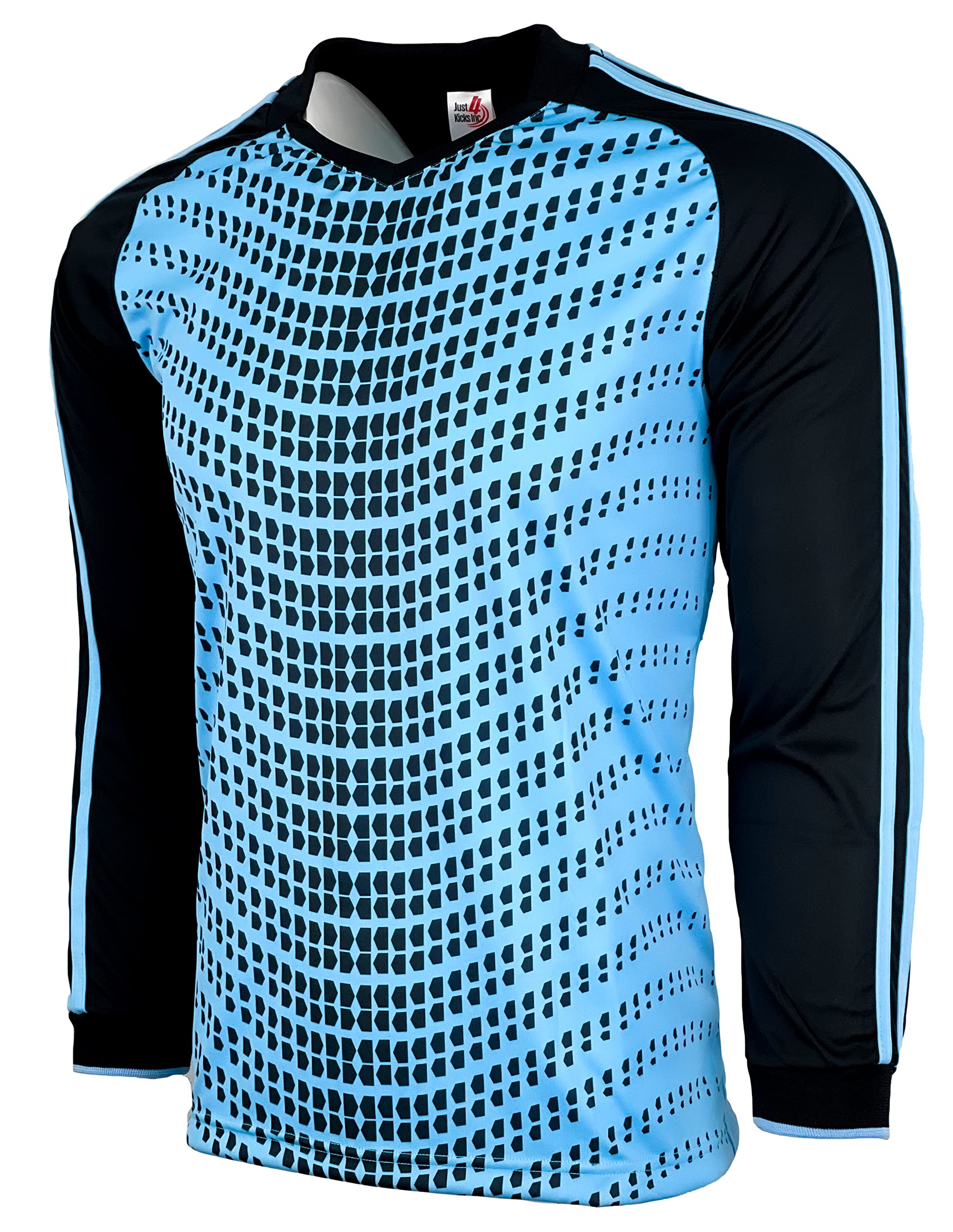 Soccer Goalie Shirt, Padded Goalkeeper Jersey with Sponge Protector (X-Large, Sky)