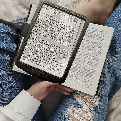 Miniatura 7 de M MAGDEPO Lámpara de aumento de cuello de cisne 4X con 28 LED SMD, lupa de escritorio de mesa, manos libres para pasatiempos, costura, manualidades,