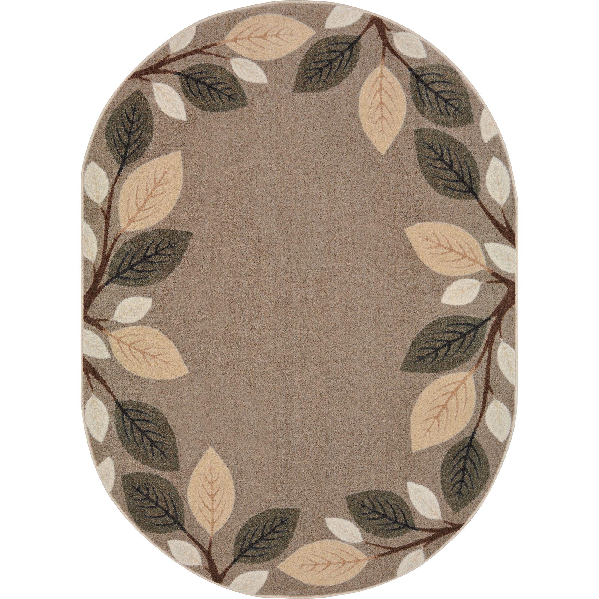 Joy CarpetsBreezy Branches Area Rug in Color Neutral, 7'8" x 10'9" Oval