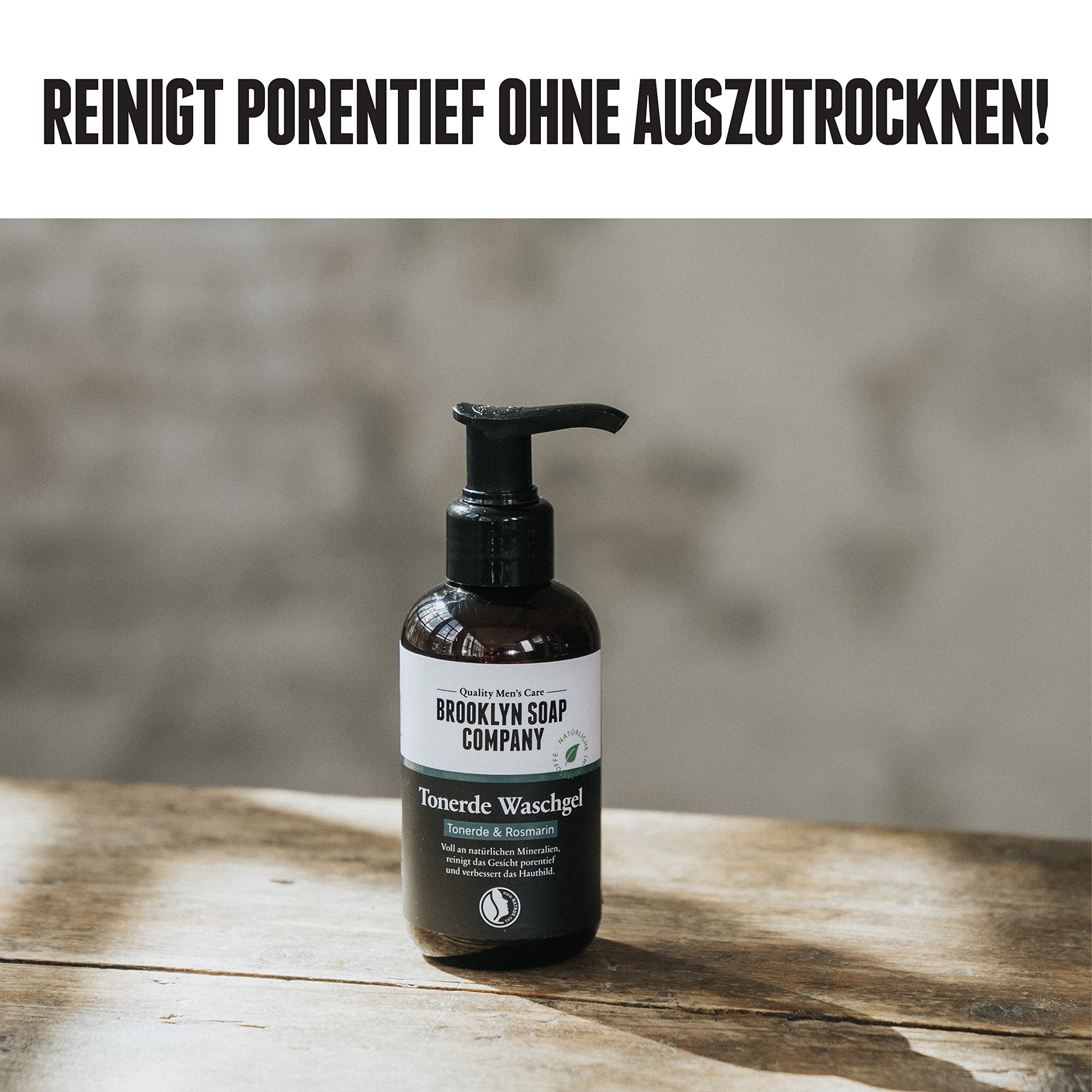 Gesichtspflege Box · Brooklyn Soap Company · Gesichtspflege Set für Männer inkl. Gesichtscreme, Waschgel, Feuchtigkeitsgel & Augencreme