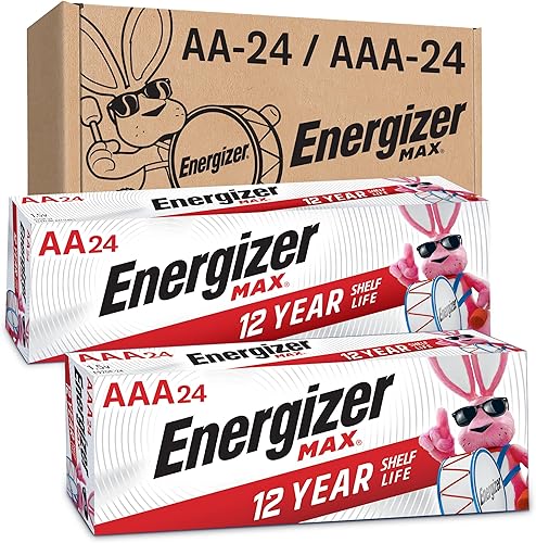 Energizer Max - Paquete de pilas AA y AAA 24 pilas doble A y 24 pilas triple A 48 unidades en total