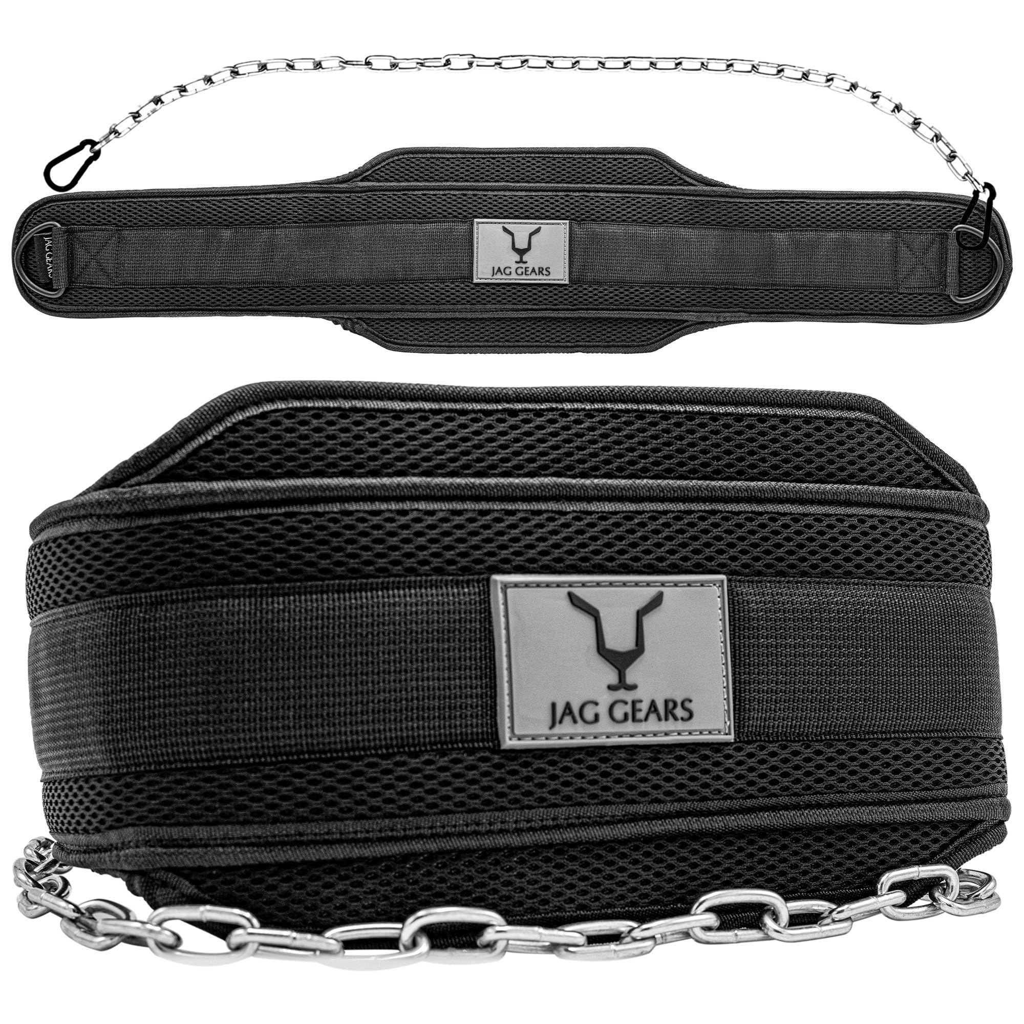 Jag Gears, Weighted Dip Belt with 36 inch Chain for Pull Ups & Dips, Heavy Duty Adjustable Dipping Belt, Calisthenics Dip Belt Weightlifting, Pull Up Weight Belt, Strength Training Gym Belt