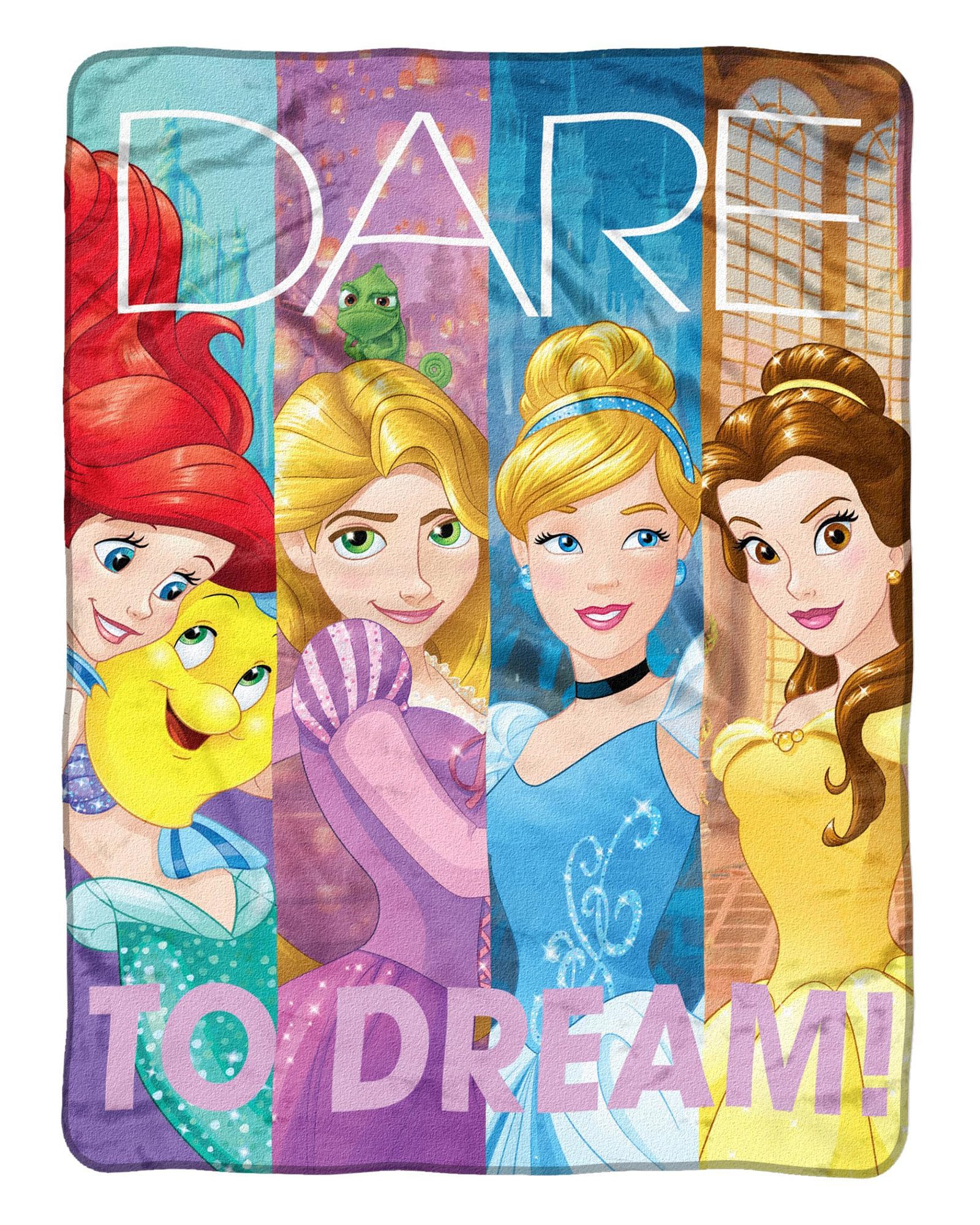Disney Northwest Princess Micro Raschel Throw Blanket, 46" x 60", Dreamers