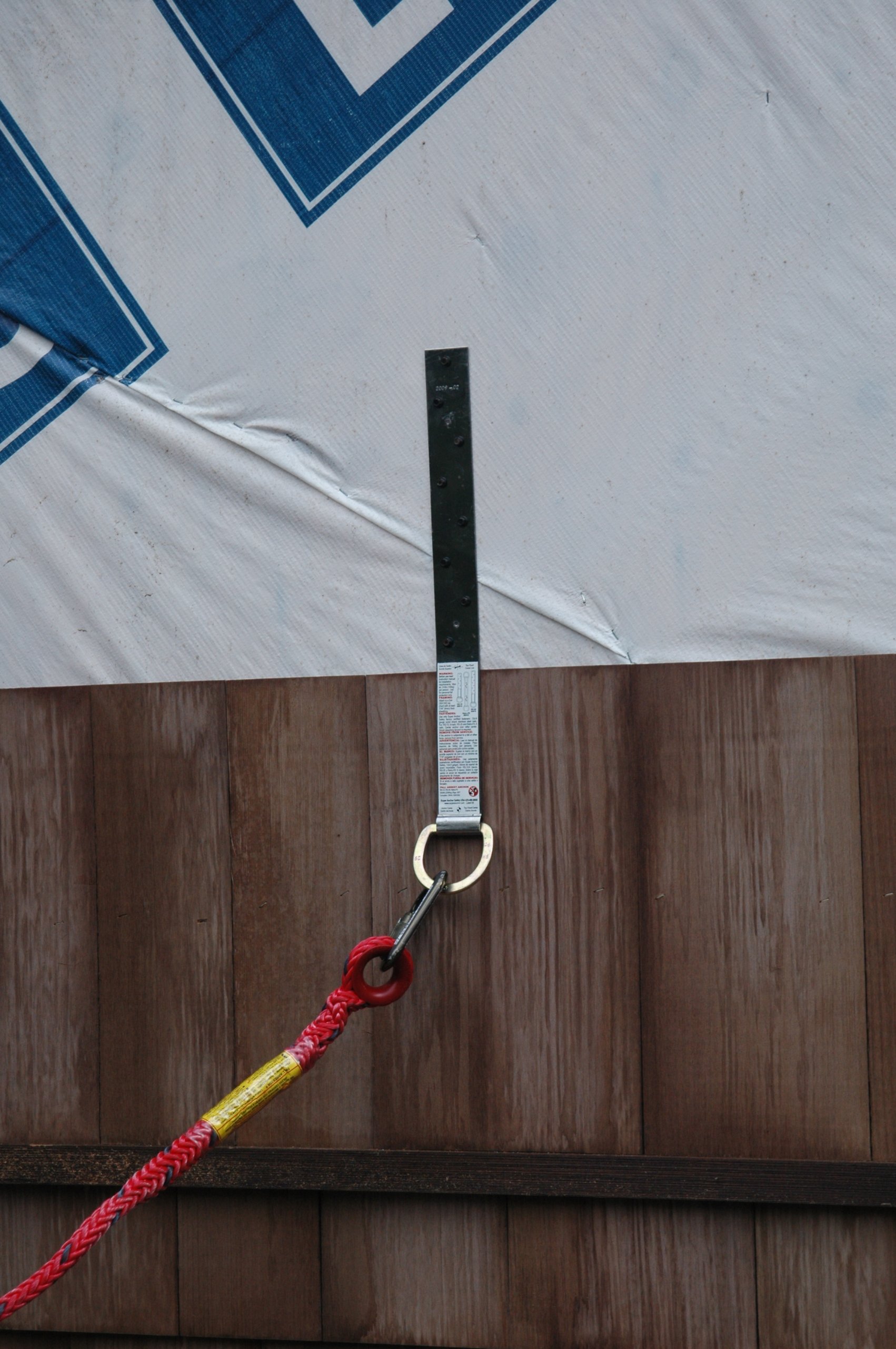 Super de anclaje de seguridad 2816 RS-20 Kit de anclaje con dacromet anillas en D, acero inoxidable, calibre 20