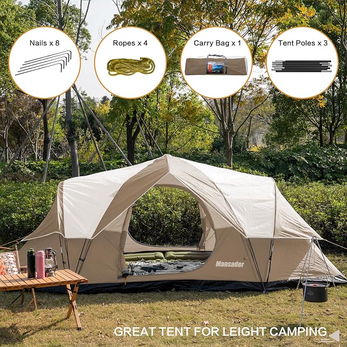 Carpa para 6 personas, impermeable, fácil montaje miniatura 5