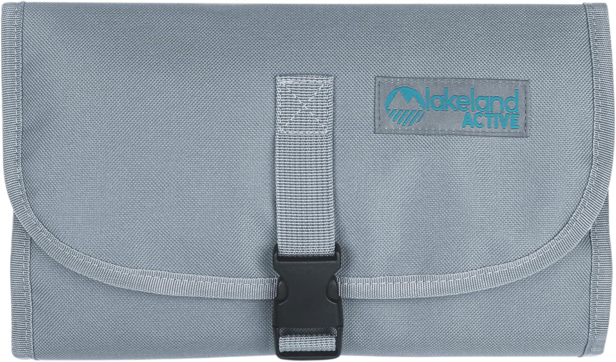 Lakeland ActiveEskdale Fold Out Hanging Travel Toiletry Bag for Men & Women - Grey