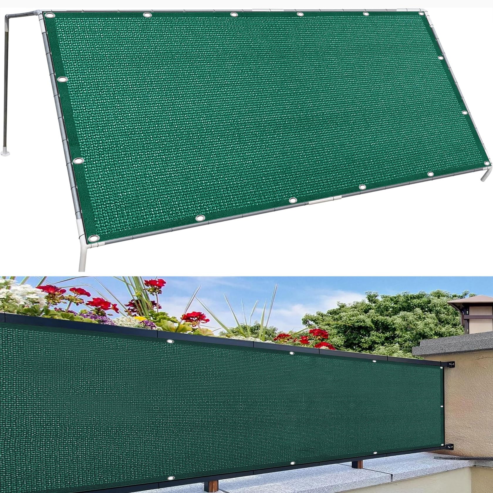 Voile d'ombrage pour terrasse et balcon idéal pour l'été en extérieur
