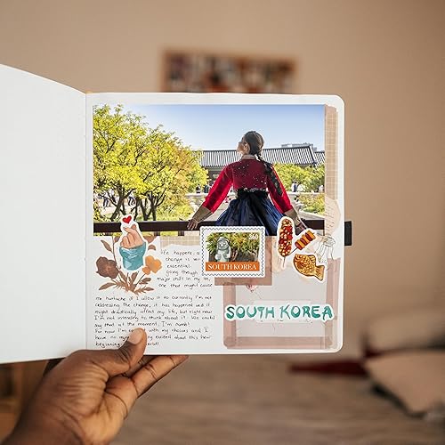 Miniatura 6 de Navy Peony Calcomanías de viaje escénicas de Corea del Sur (30 unidades), acuarela, impermeables, icónicas calcomanías de vacaciones de Seúl para