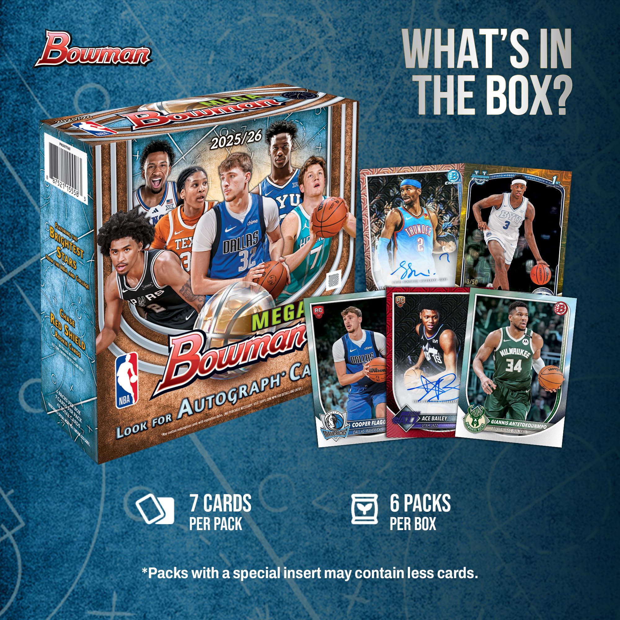 Pallacanestro Bowman 2025-26 - Sigillato in fabbrica - Mega Box