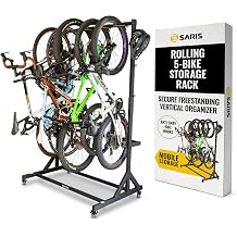 Saris Bicycle Wardrobe | 5-Bike Freestanding Bike Rack for Garage Storage