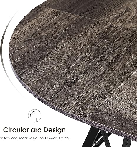 Miniatura 6 de ivinta Escritorio esquinero para computadora en forma de L, escritorio gris de oficina en casa de 49.6 pulgadas, escritorio moderno para juegos,