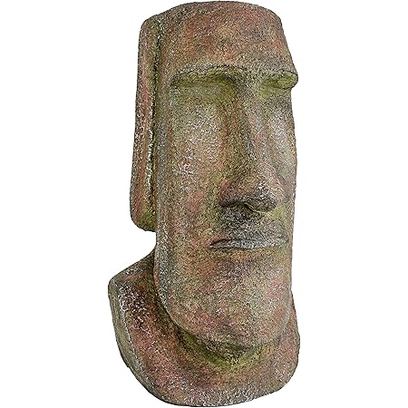 Amazon.com: Large Moai Statue Easter Island Head Sculpture Moai Bust ...