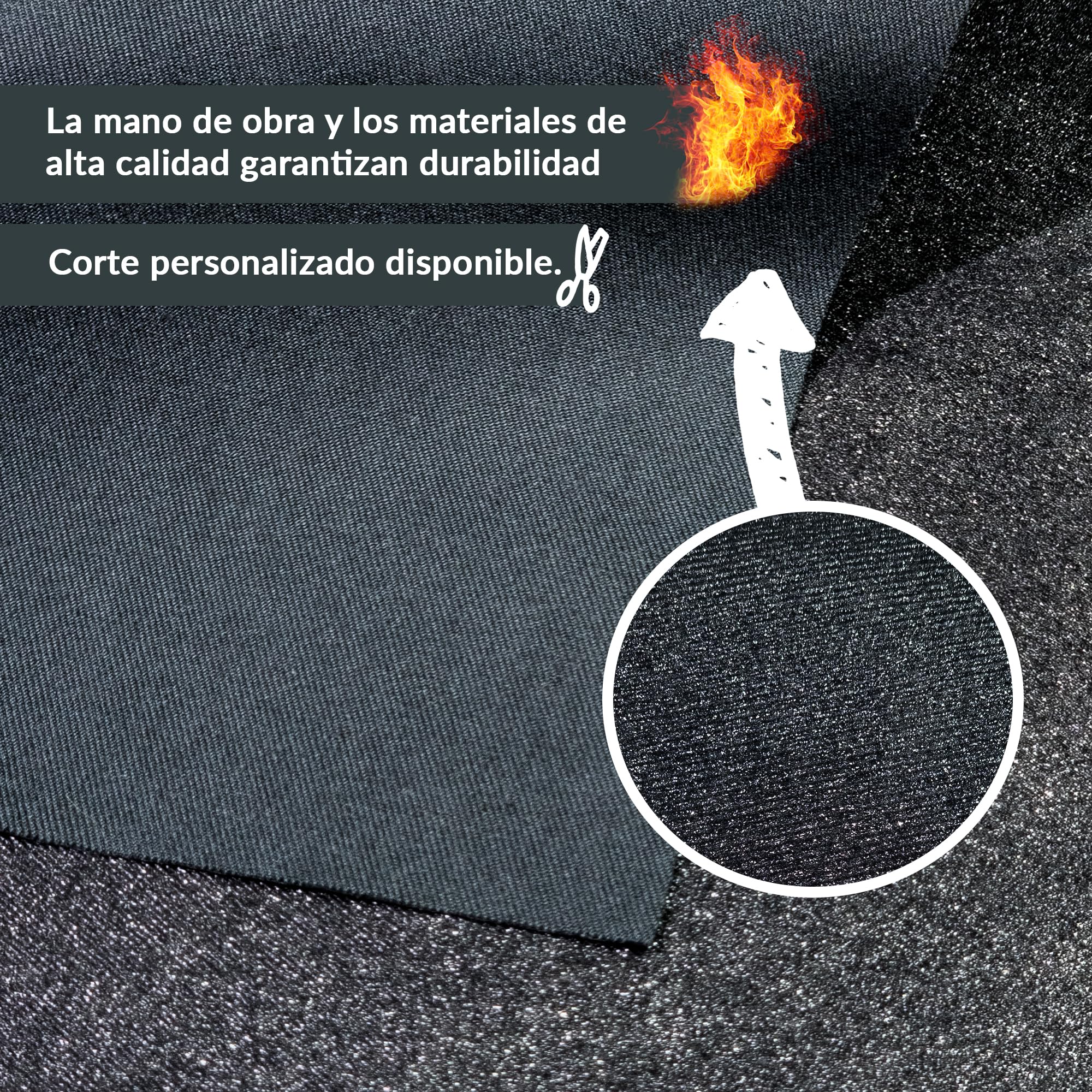 FireMat Feuerfeste Unterlage – Brandschutzunterlage für Elektrogeräte, Kaffeemaschine & Mikrowelle, Kochunterlage für Induktionsherd, rutschfest, (Silk Edition 25x25cm)