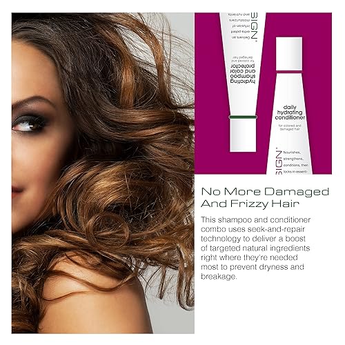 Miniatura 6 de TRI Design - Juego de champú y acondicionador hidratante sin sulfato para cabello seco y dañado, protege, repara e hidrata el cabello rizado, liso,