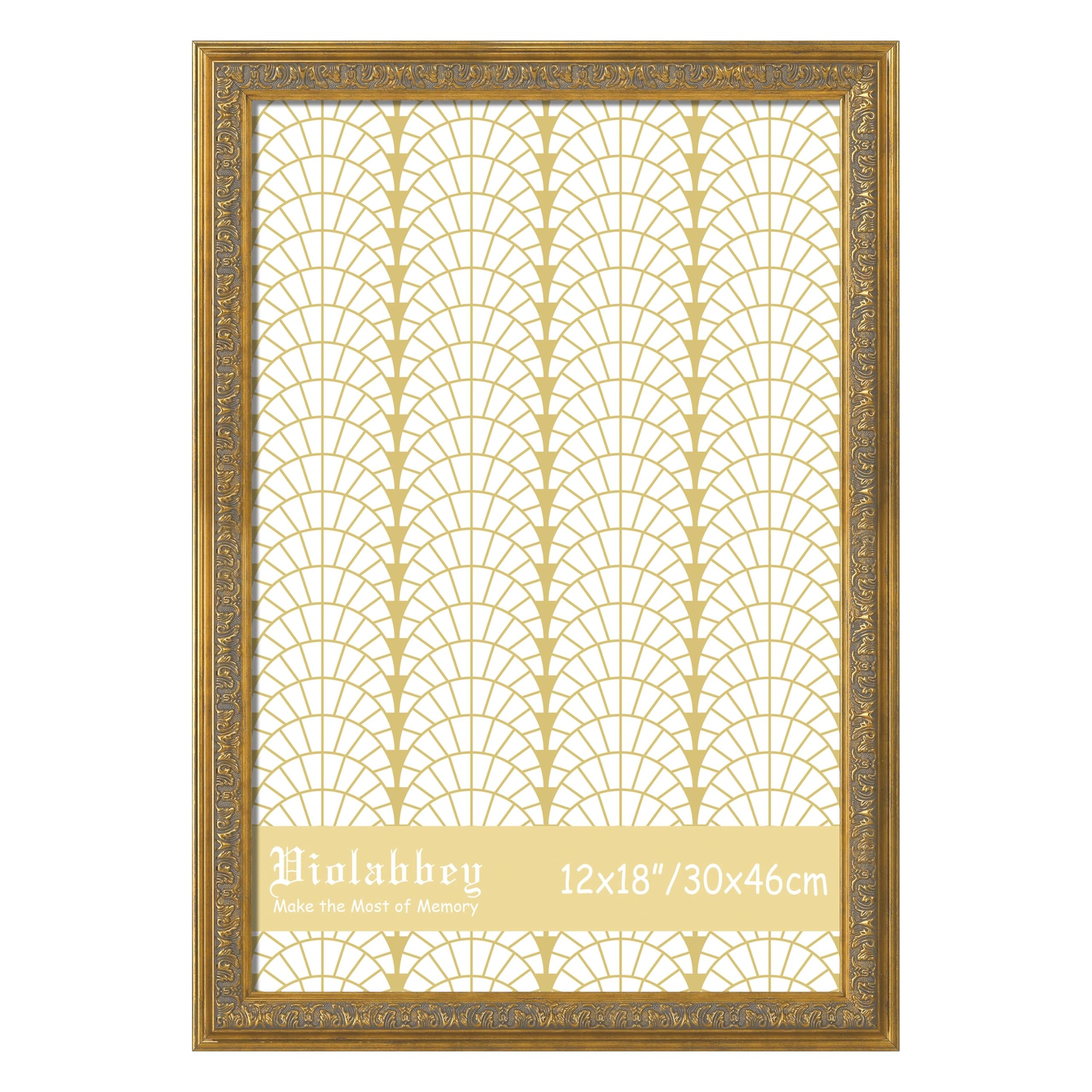 Photo 1 of VIOLABBEY 12x18 Frame Gold, Vintage Poster Frames Ornate without Mat