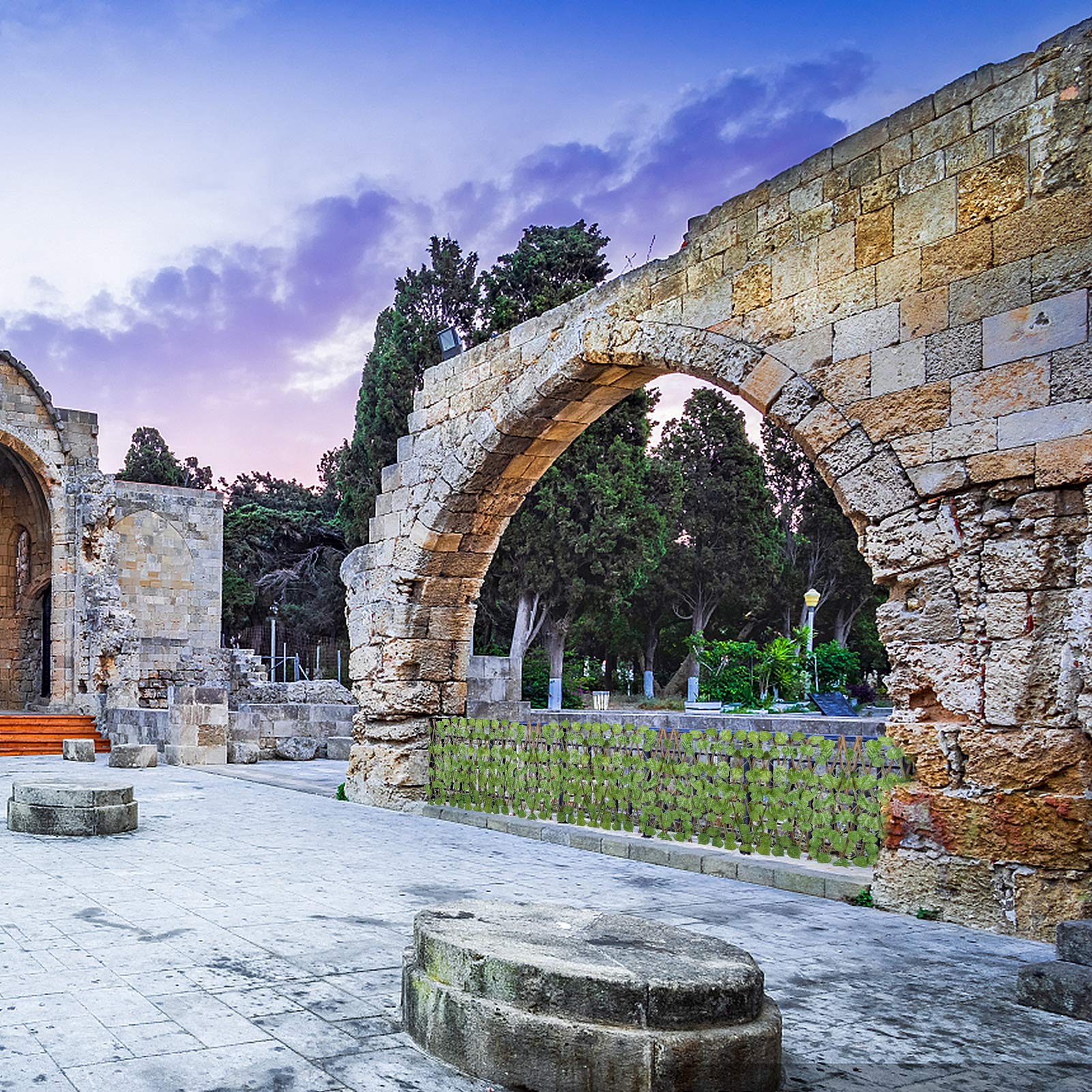 Buy 4 Pack Expandable Artificial Ivy Privacy Screen Fence Retractable