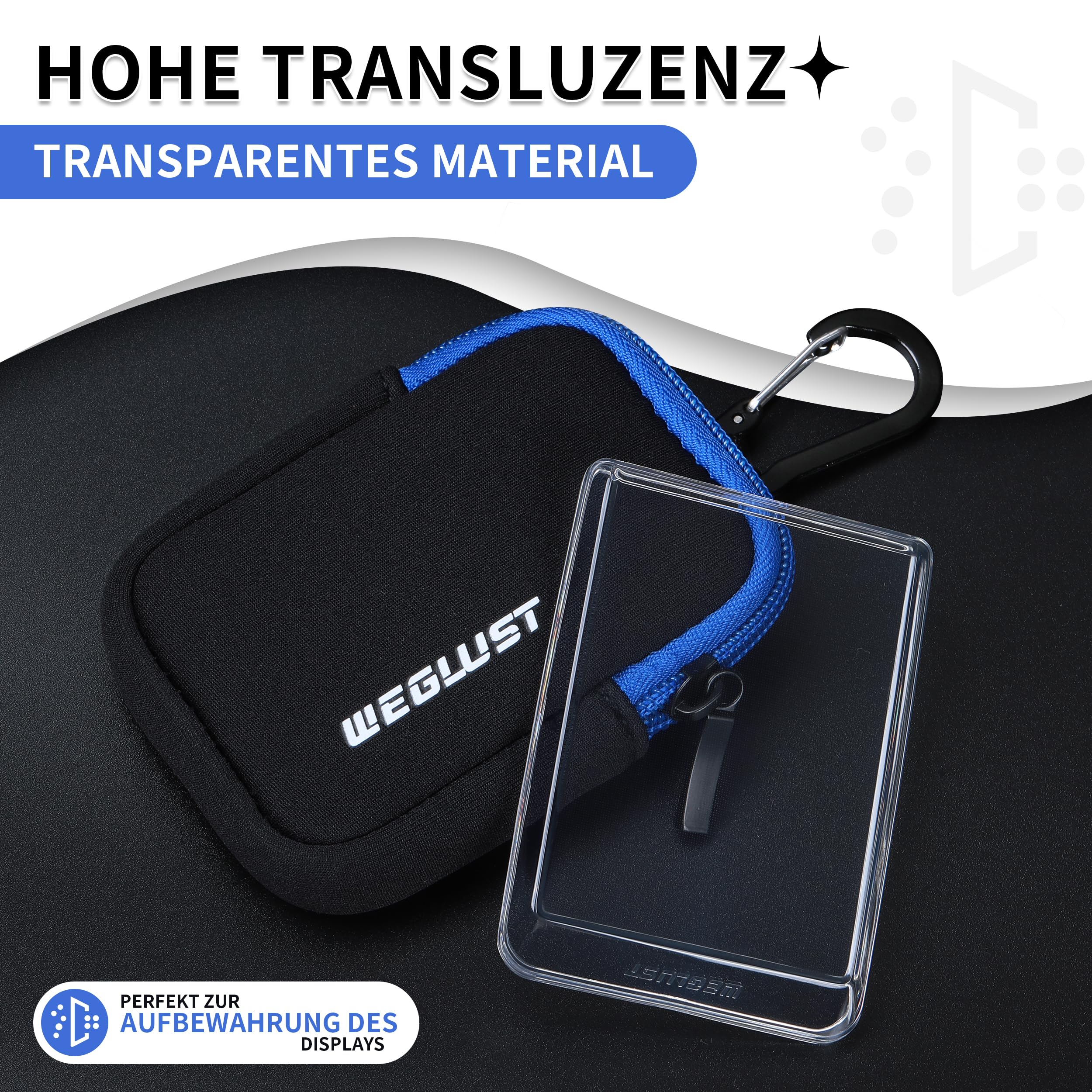 für Bosch Kiox 500 Schutzhülle mit Neoprentasche | E-Bike Displayschutz | Transparent | Stoß und Kratzschutz | Ebike Zubehör | Protective Cover fit for Kiox 500 (BHU3700)