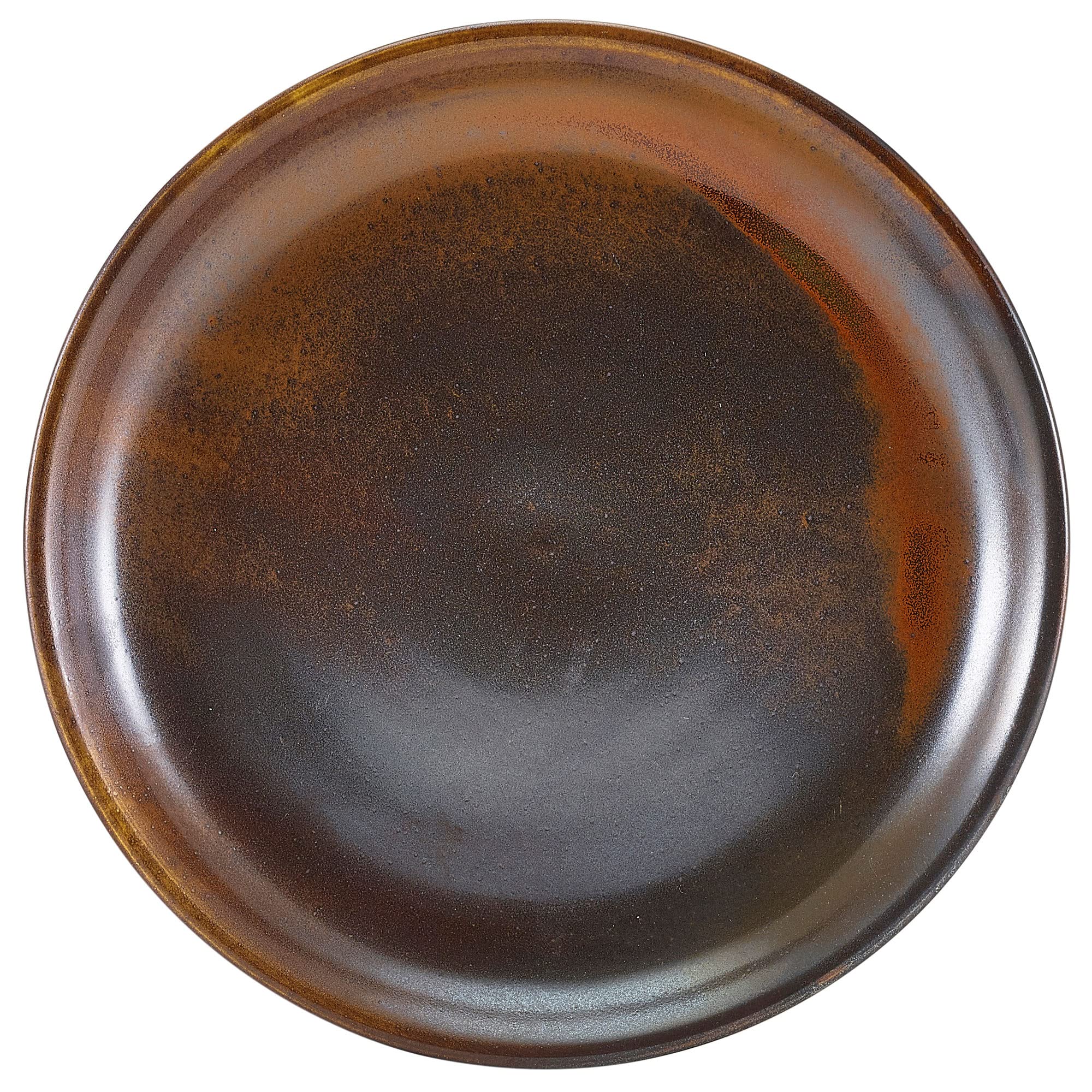 Genware Terra Porcelain, Rustic Copper, Coupe Plate, 190mm, CP-PRC19, Pack of 6, 190mm Diameter
