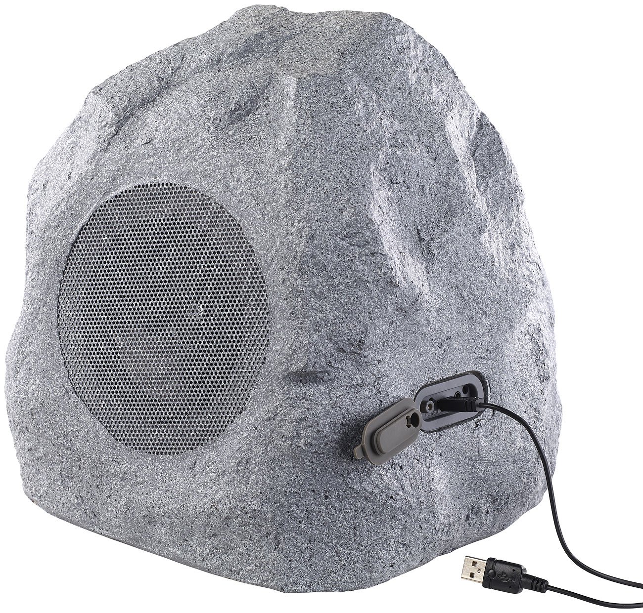 auvisio Gartenlautsprecher: Garten- und Outdoor-Lautsprecher im Stein-Design, Bluetooth, 30W, IPX4 (Gartenlautsprecher Bluetooth, Außenlautsprecher, Box)
