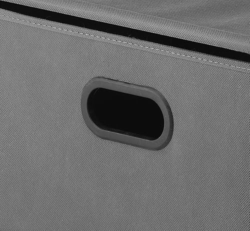 Miniatura 5 de Organizador de closet portable tela, organizador de almacenamiento WHITMOR, incluye 2 estantes/tachos, gris