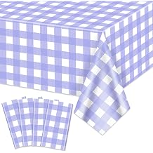 Tablecloths Rectangular for Home Birthday Party Baby Shower Decorations 4, purple, 86 x 51