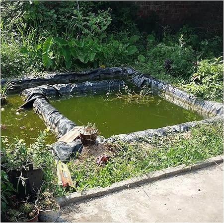 Image HWhome Pond Liner HDPE Fish Pool Liner For Garden Ponds Waterfall Streams Fountains Pond Underlayment Garden Pool Cover Streams Water Gardens Pool Membrane(Size:9x9M(30x30ft)) Image HWhome Pond Liner HDPE Fish Pool Liner For Garden Ponds Waterfall Streams Fountains Pond Underlayment Garden Pool Cover Streams Water Gardens Pool Membrane(Size:9x9M(30x30ft))