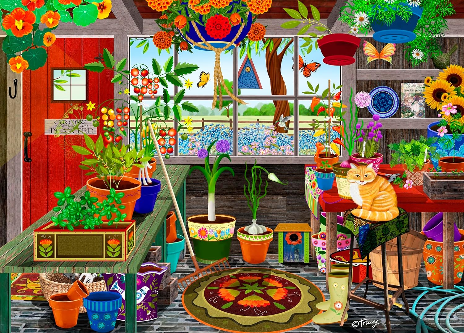 Ceaco - Garden Shed Greenhouse - 1000 Piece Jigsaw Puzzle