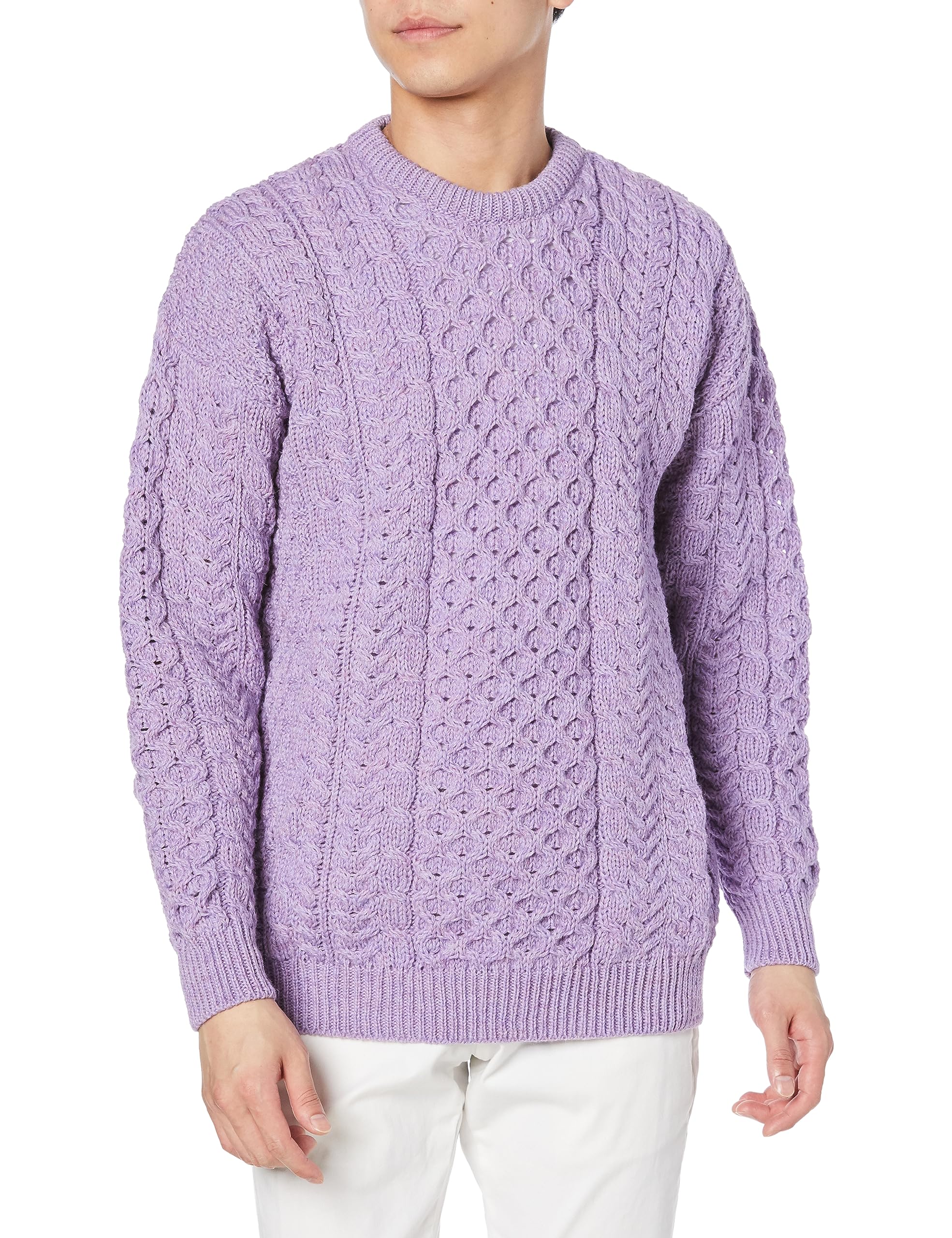 アランウーレンミルズ セーター A823 Traditional Aran Sweater メンズ 206 日本 S (日本サイズS相当)