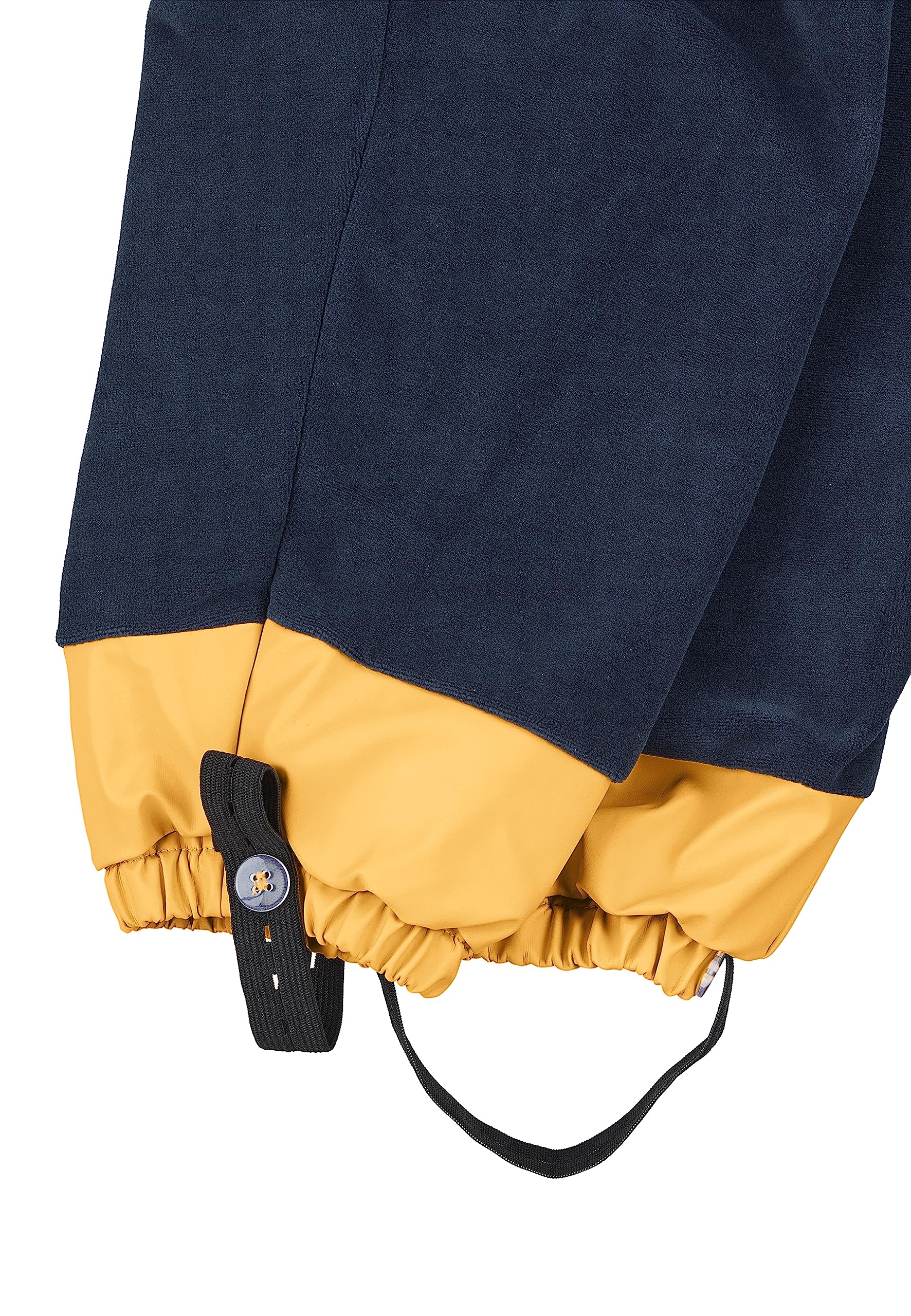 Sterntaler Matschhose gefüttert, wasserdicht, verstellbare Träger, Druckknöpfe zur Weitenregulierung, reflektierendem Logo, Reflektor-Streifen und Microfleecefutter – mattgelb – Größe 122