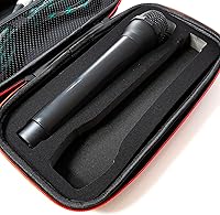 Vista 3 de Fabricko - Funda de viaje para micrófono inalámbrico dual, funda rígida de EVA, protectora, a prueba de golpes, impermeable para exteriores