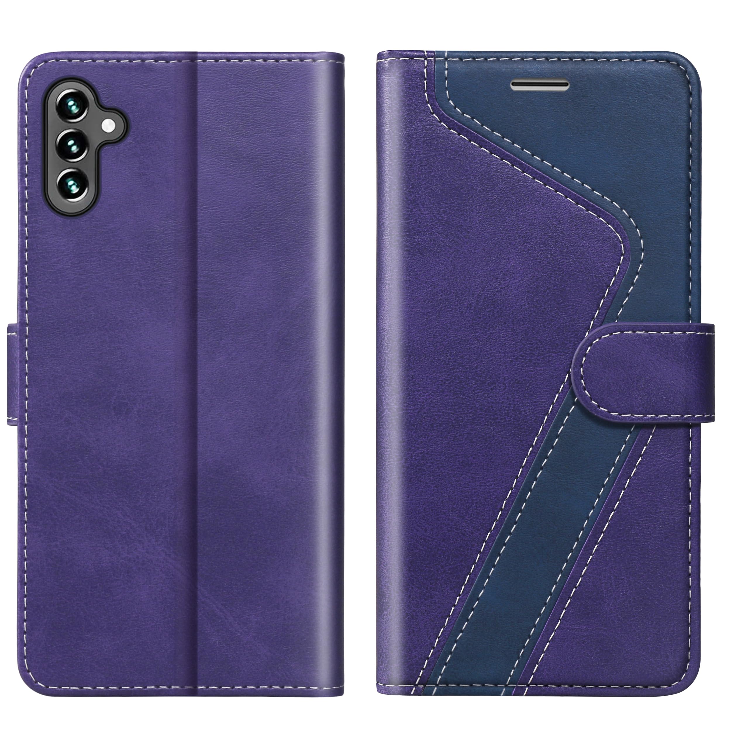 CIVICASE for Samsung Galaxy A13 5G Wallet Case,Leather Flip Case RFID Blocking Credit Card Holder Folio Magnetic Stand TPU Interior Shockproof Cover