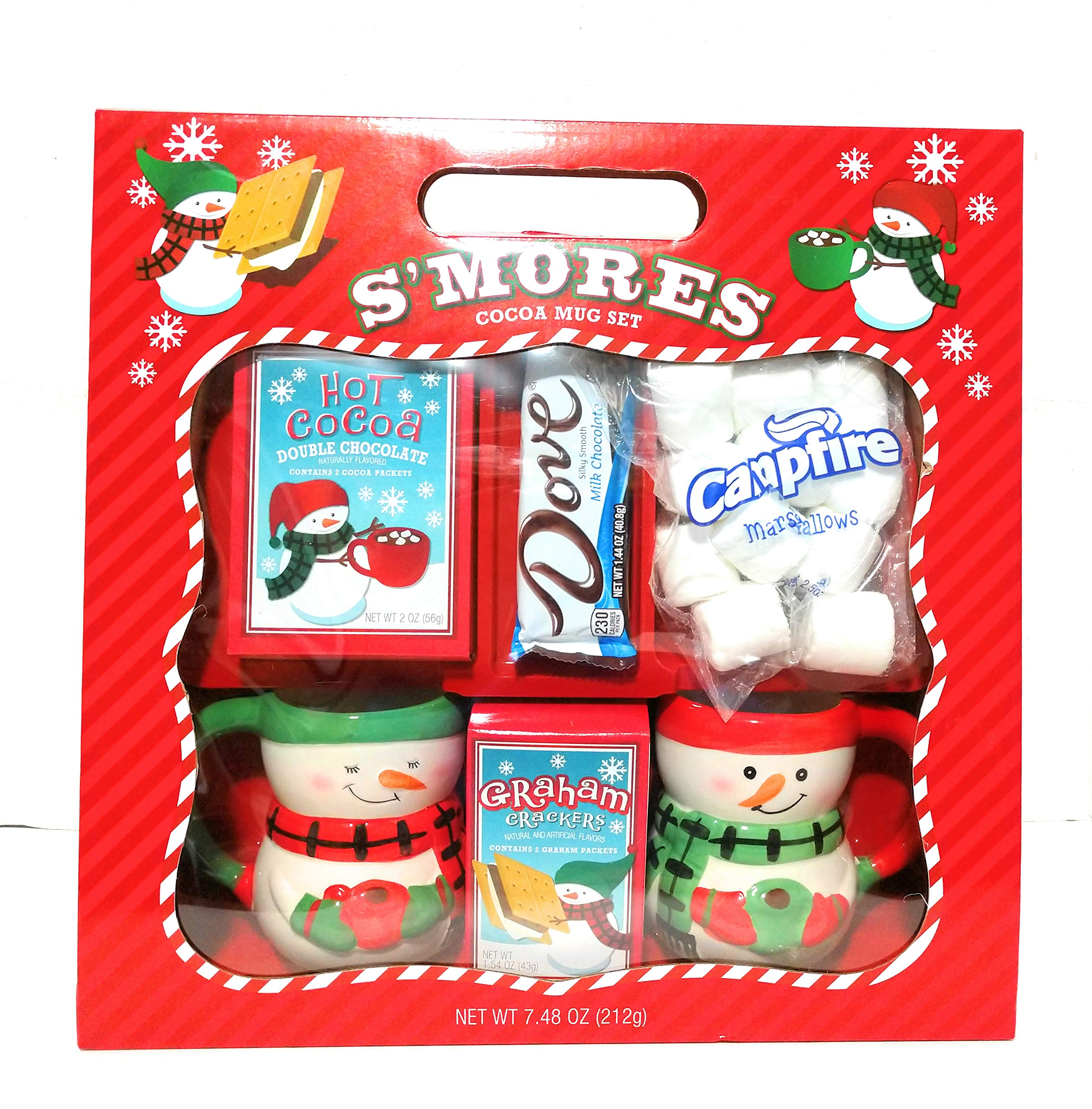 cocoa 訳あり品gildebrief 69冊セット Amazon.com: Holiday S'Mores Cocoa Mug Set with 2 Ceramic Snowman