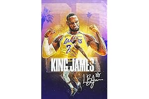 Lebron James Lakers Poster - Basketball Star Art for Home Decor, Kids...