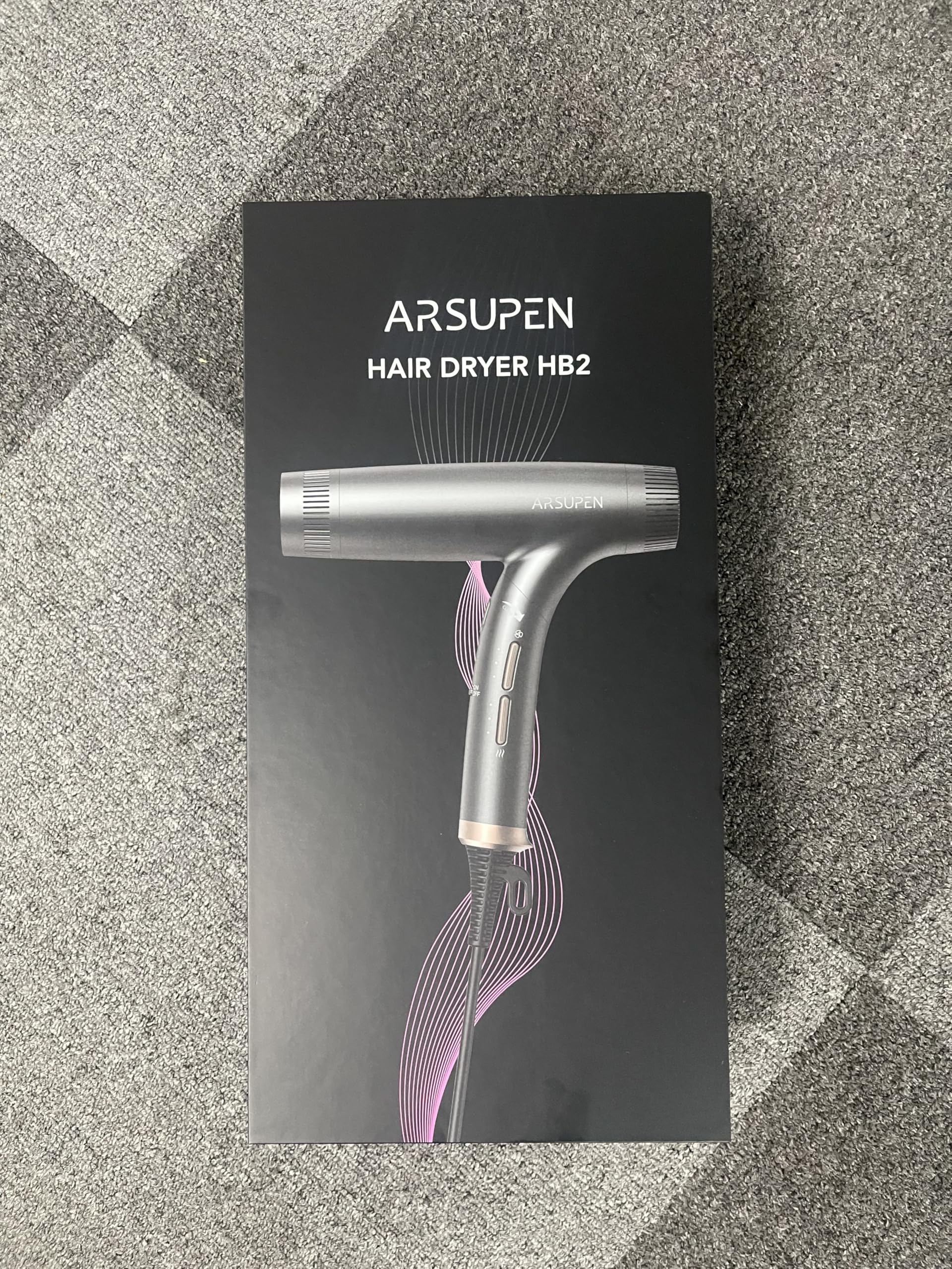 Haartrockner mit bürstenlosem Motor und Ionen-Technologie – Faltbarer, leiser Föhn mit Hochgeschwindigkeit, Magnetdüse und Diffusor für schnelles Trocknen, ideal für Zuhause, Salon und Reisen