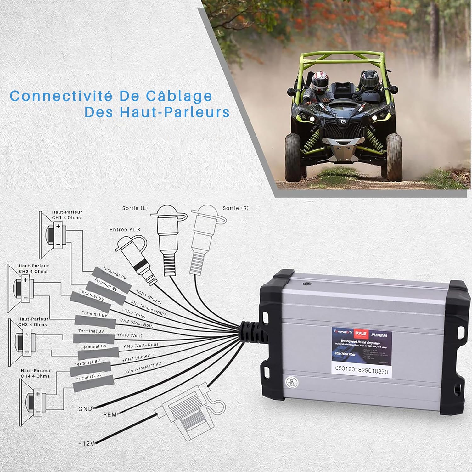 Pyle PLMTR4A Marine Ampschema elettrico dell'autoclave